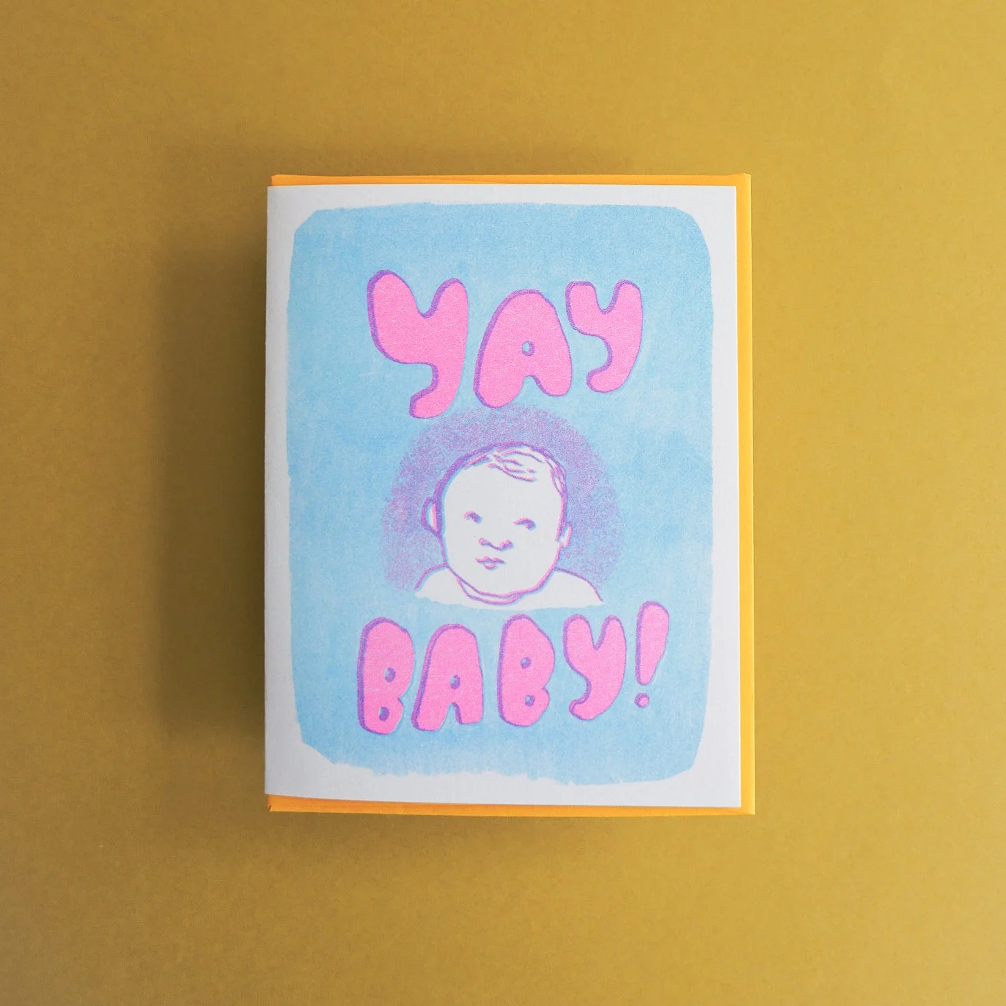 Yay Baby! Risograph Blank Card