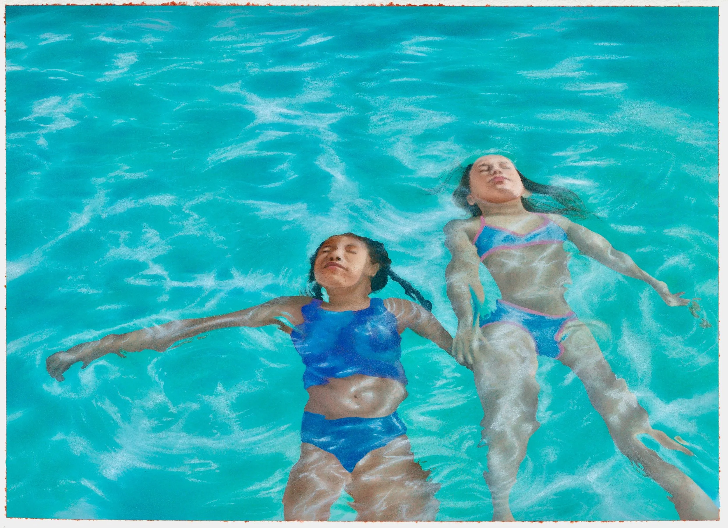 The Weight of Water, oil on paper, 12x9", 2025