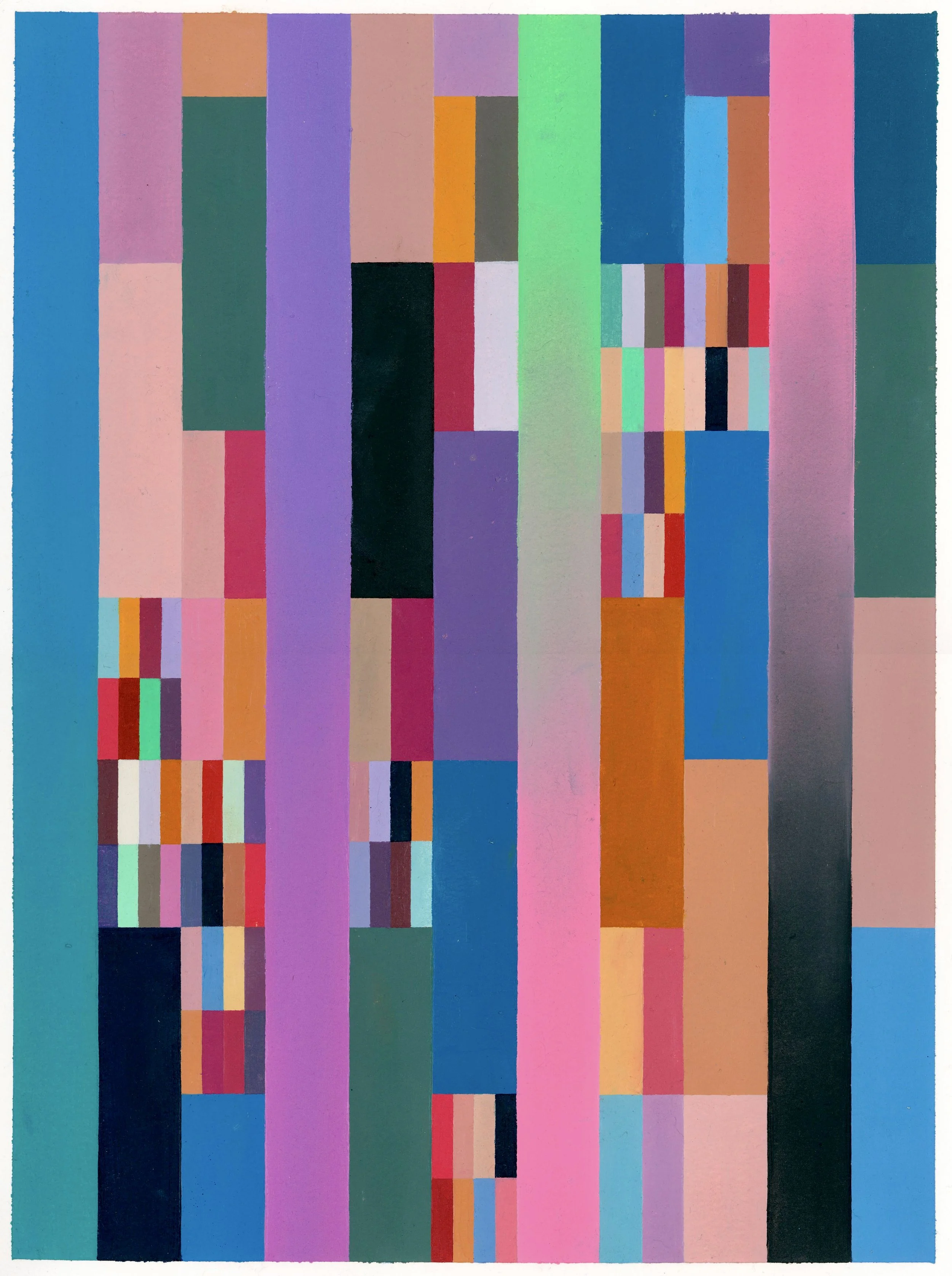 Waste Painting no29, oil on paper, 12x16", 2025