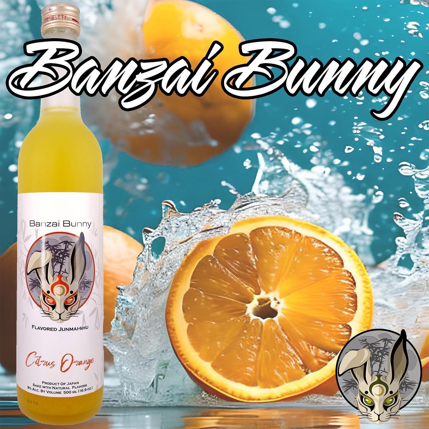 Citrus Orange Junmaishu is one of our favorites! Amazing citrus scent with great strong flavor, perfect for cocktails!
.
.
.
.
.
.
#banzaibunny
#banzaibunnybeverage
#banzabunnybeverageco
#nafdc
#northamericanfood
#food 
#sacramento 
#sactown
#junmais