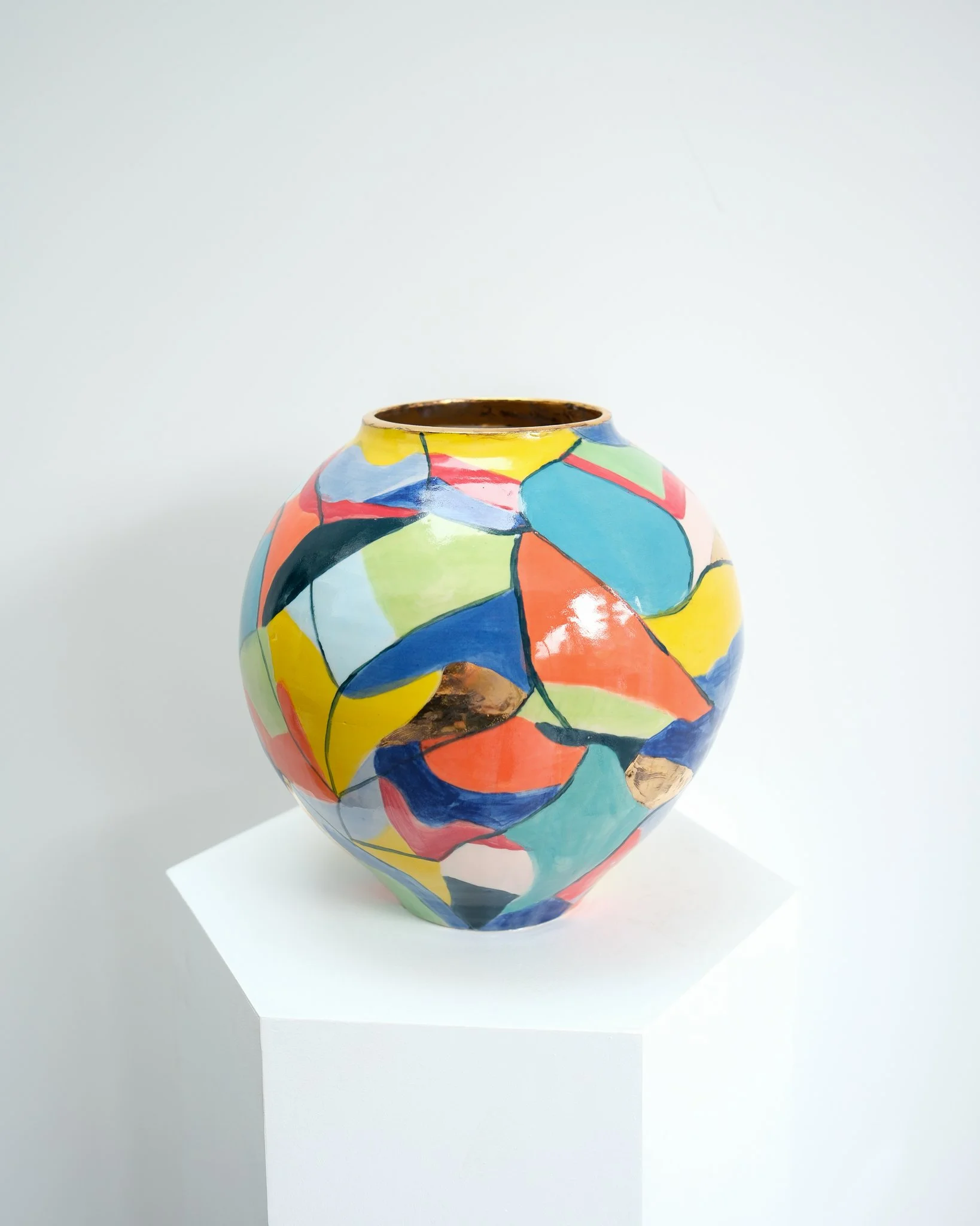moon jar: collaboration with painter Martina Rohr