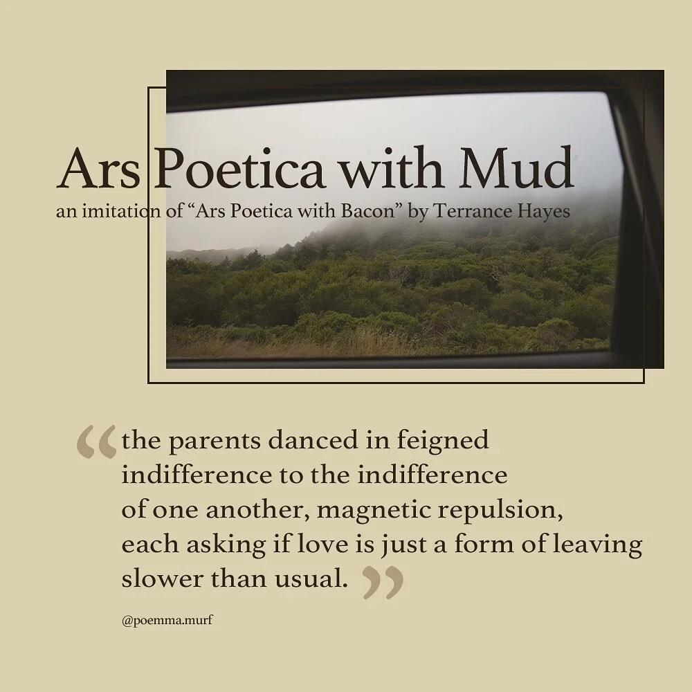 I&rsquo;ve been reading about the &ldquo;ars poetica&rdquo; lately, these poems that essentially explain what poetry does. Then there are these modern ars poeticas that don&rsquo;t read like ones at all. They leave questions where we expect answers, 
