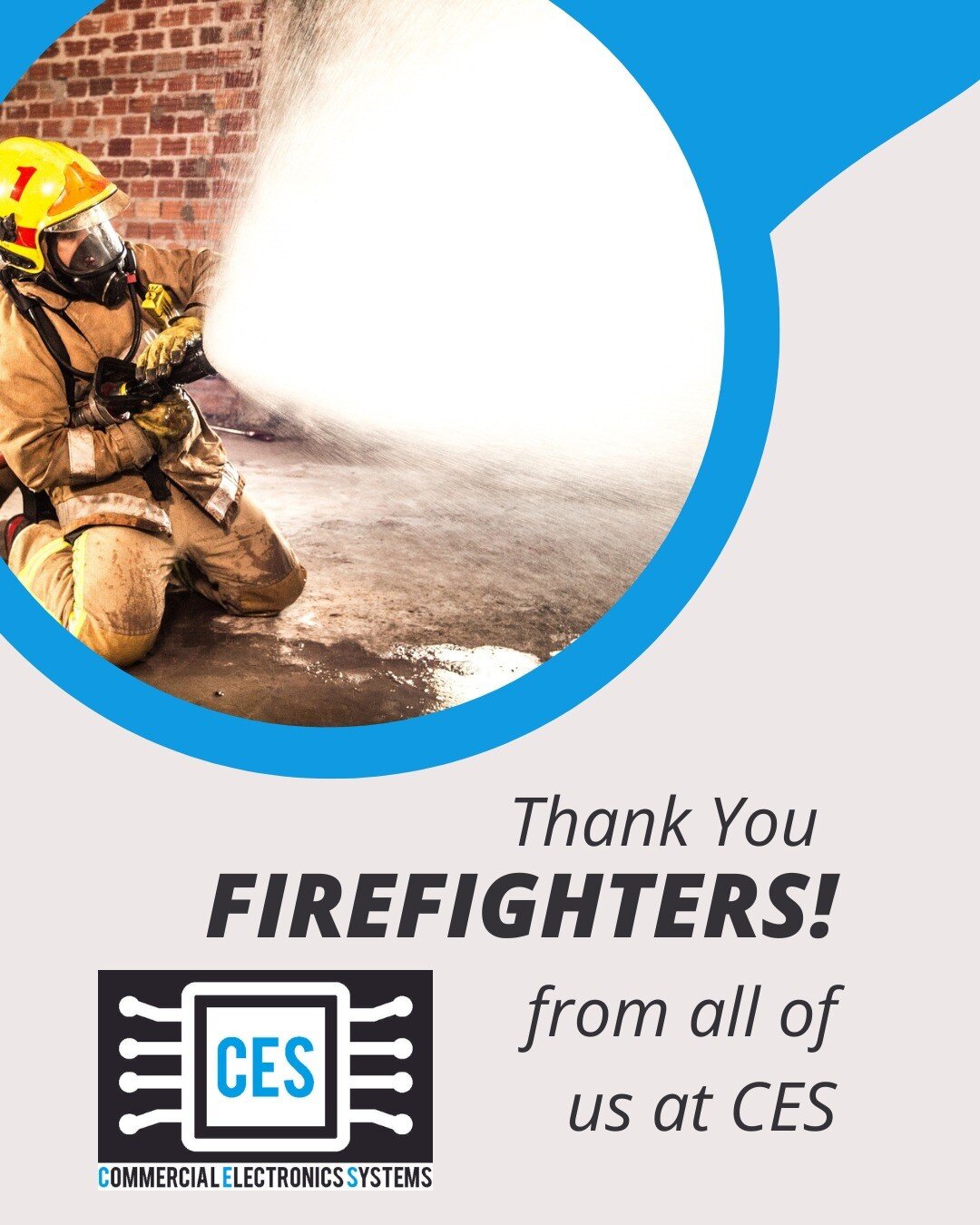 Happy National Firefighters Day! Thank you for everyone who helps keep our communities safe, especially during #fire season! #thankafirefighter #NationalFirefightersDay #FireSafetyAwareness #CESTHANKSYOU