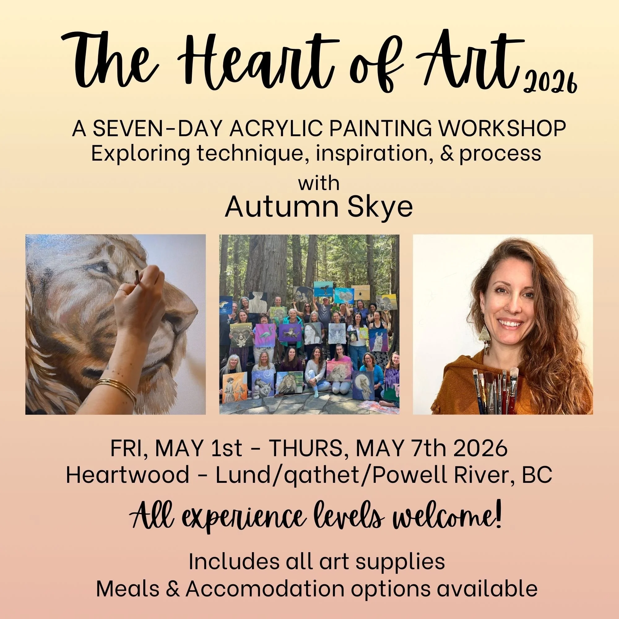 The Heart of Art | May 1st - May 7th, 2026 | A 7-Day Painting Retreat with Autumn Skye