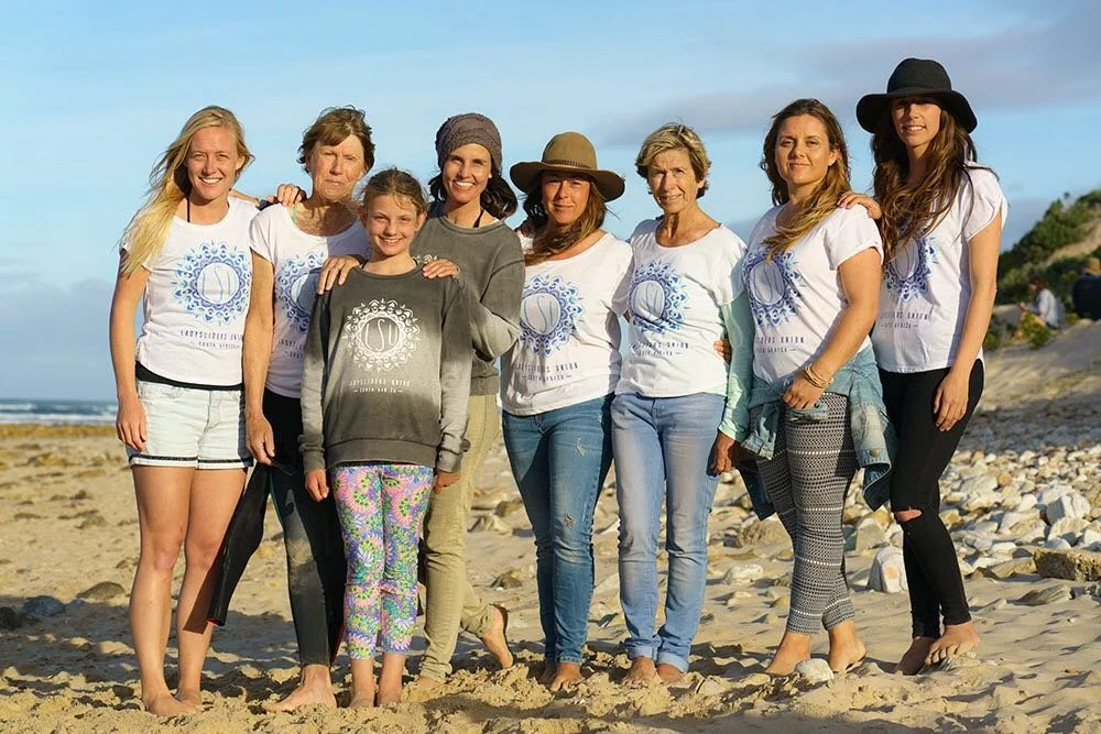 Shannon Hughes with Nola Muller, Malia Paterson, Deborah Paterson, Suzi Lee, Bernie Shelly, Margreet Barnard, Mia McGregor  South Africa
