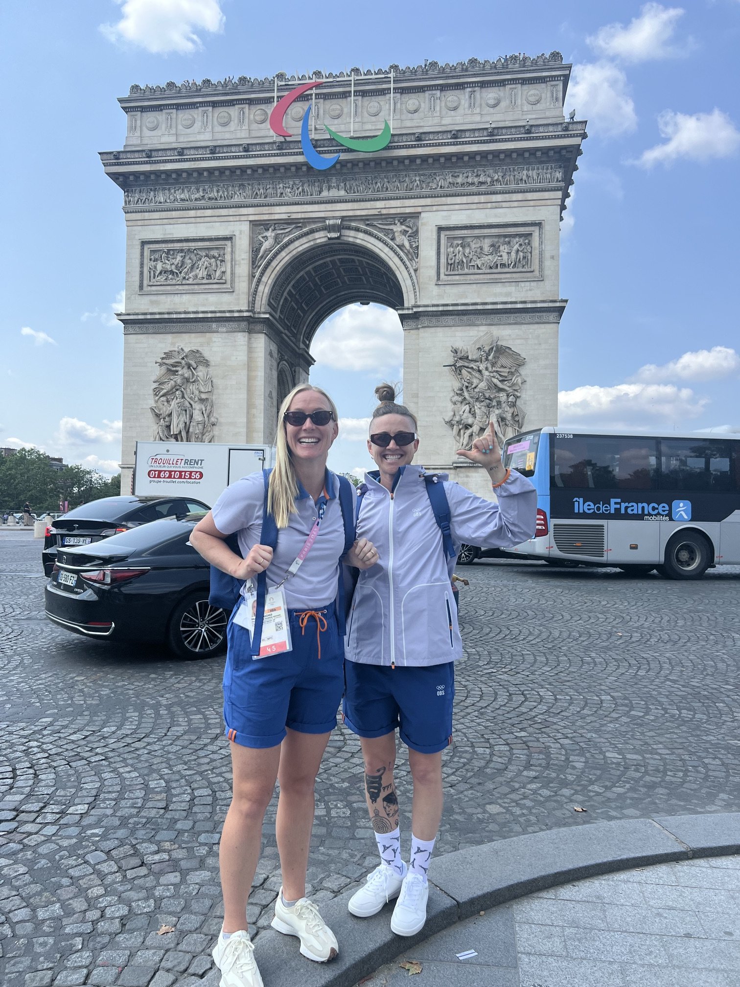 Paris 2024 Olympics at the Arc de Triomph with Jess Grimwood