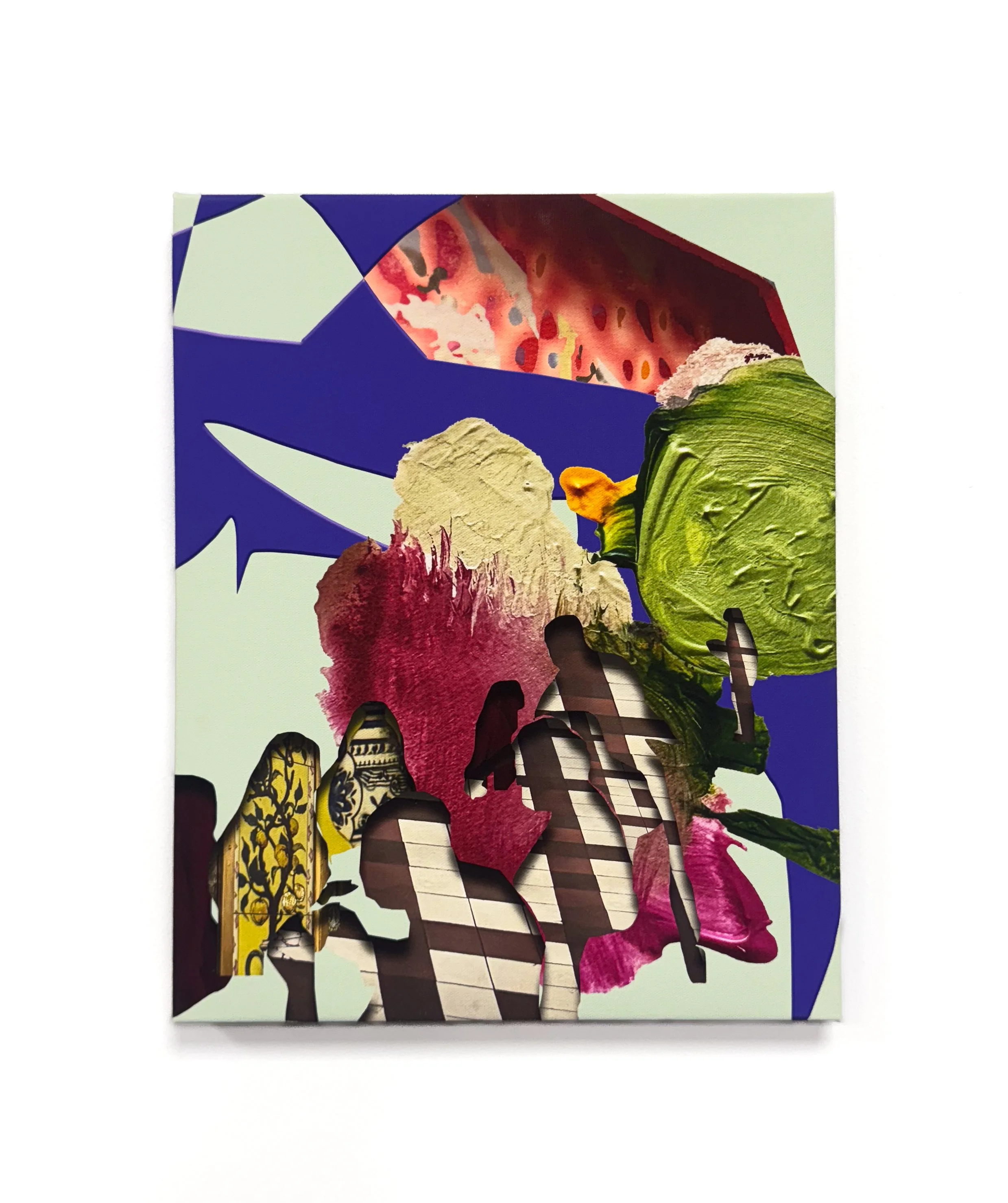 I'm afraid I might've experienced Paris through my screen, 12 x 15 inches, Digital Collage Inkjet Print on Canvas