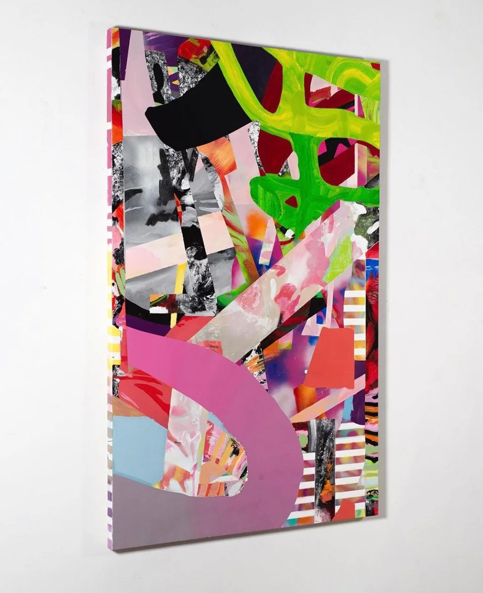Untitled, 42" x 66", Spray Paint, Arcylic Paint, and Oil Paint on Canvas, 2022