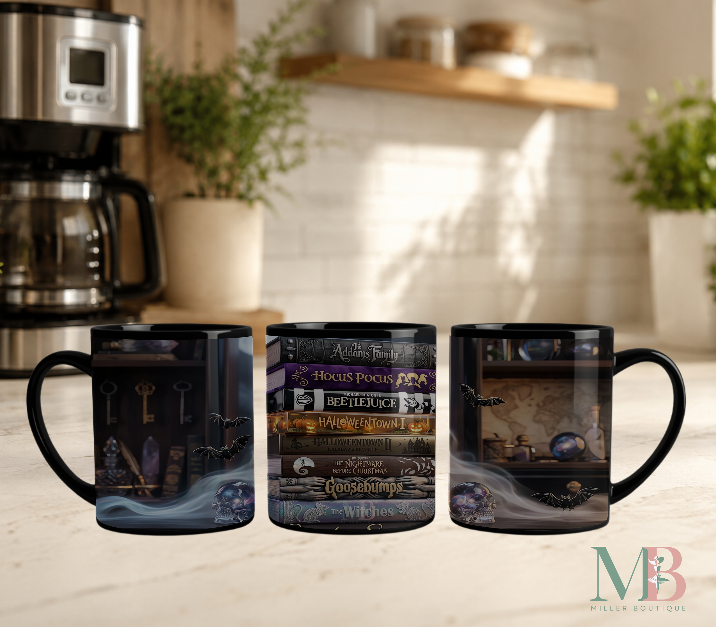 Spooky Movie Book Stack