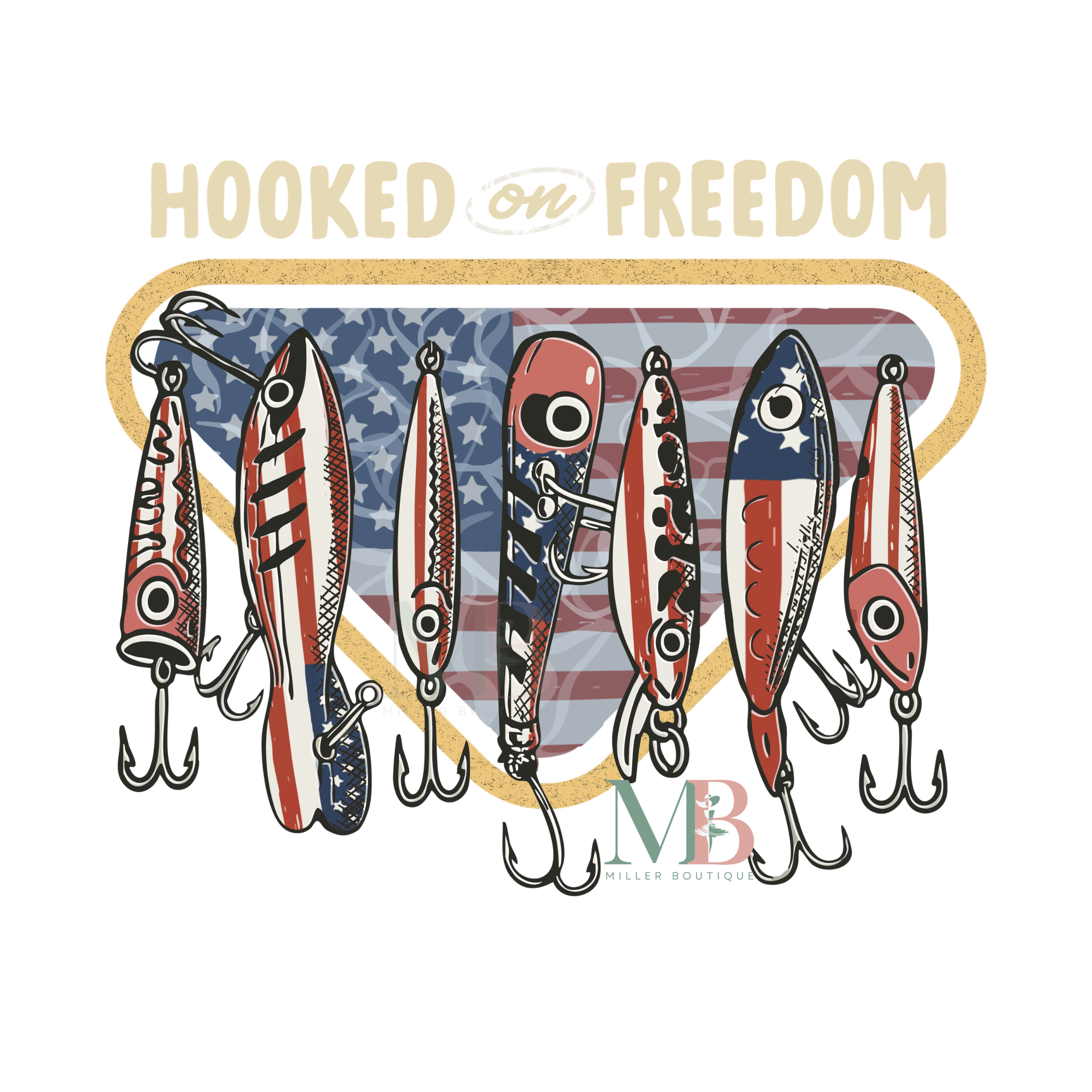HOOKED ON FREEDOM TAN BORDER.png