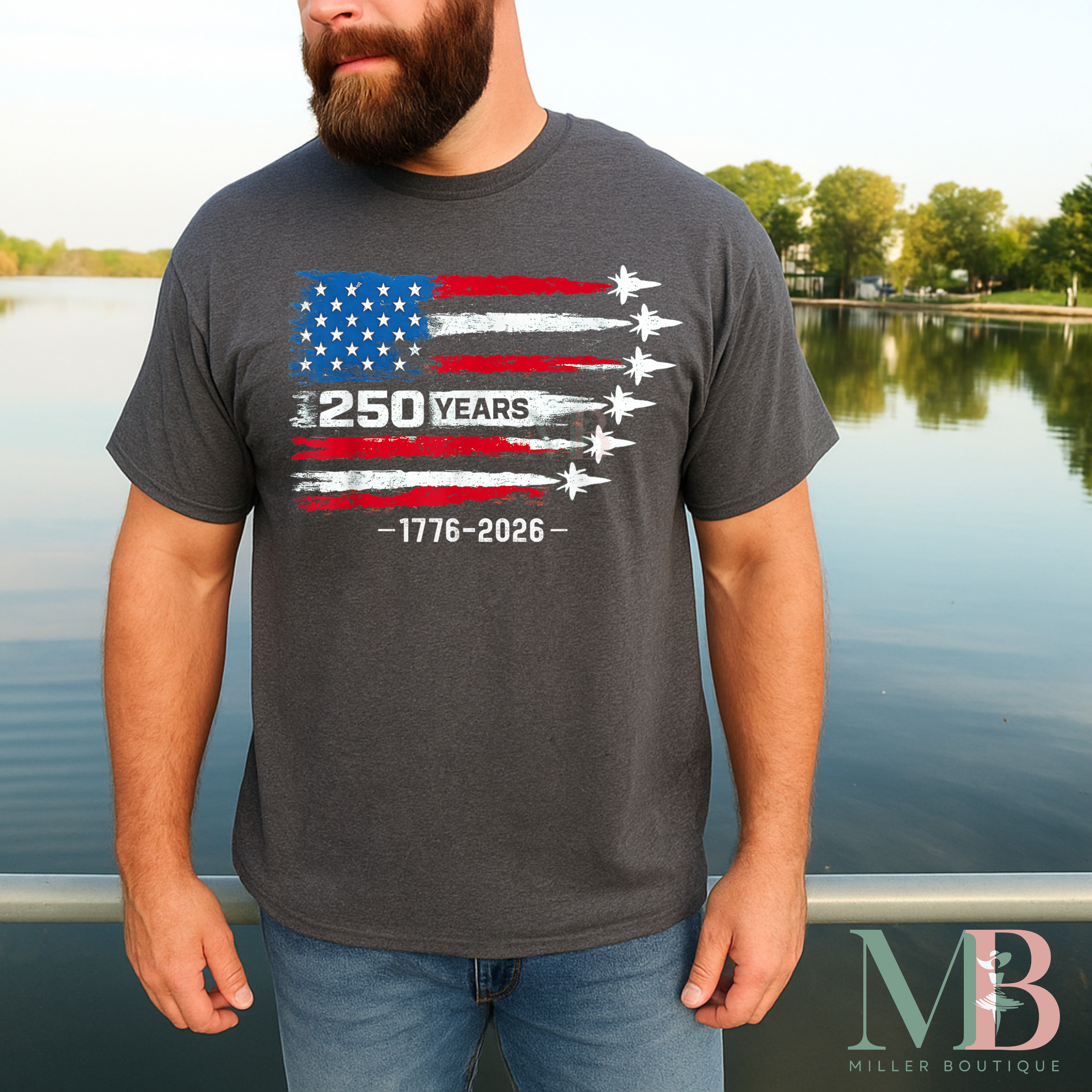 America 250 Years Patriotic Jet
