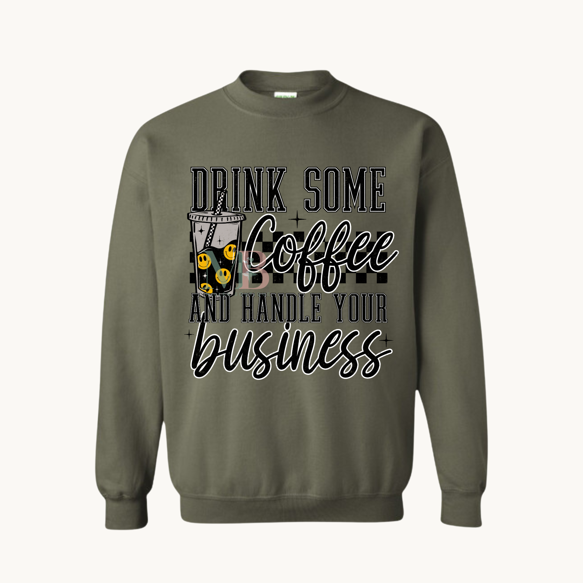 DRINK SOME COFFEE FOREST GREEN SS.png