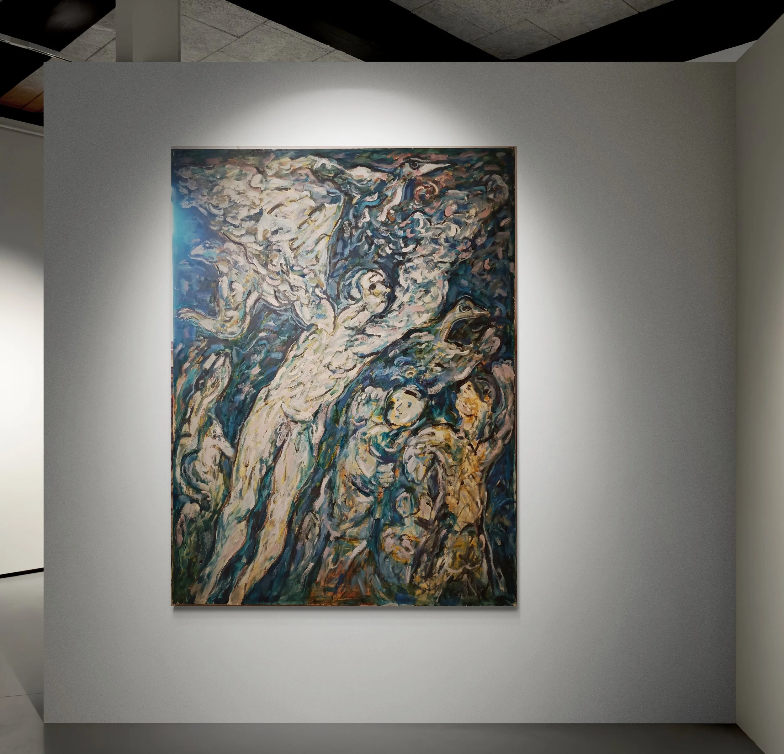 Arch Cuthbertson Large oil on canvas not framed 136 x 170 D 39