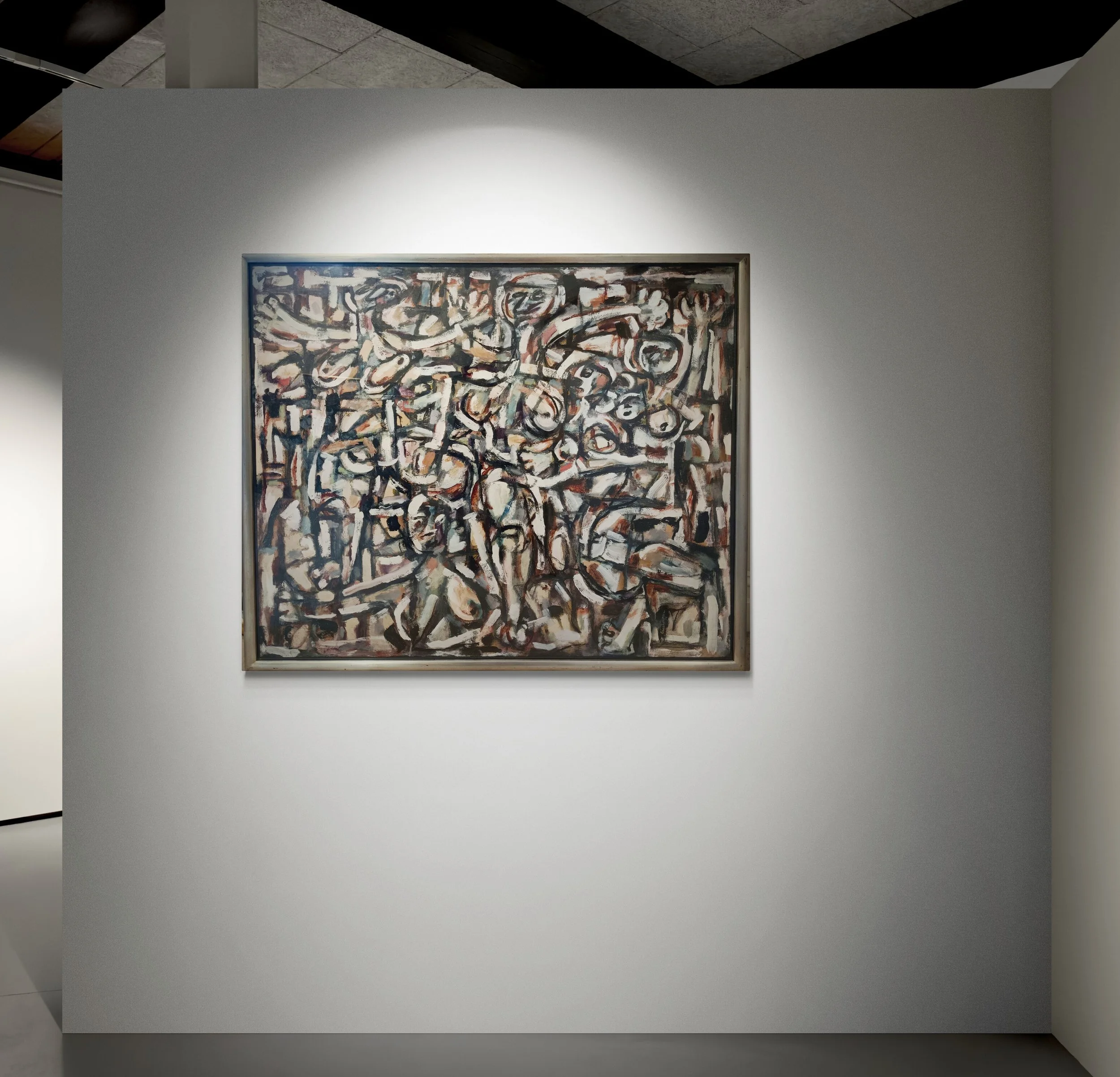 Large gouache on paper Arch Cuthbertson 140 × 125 cm