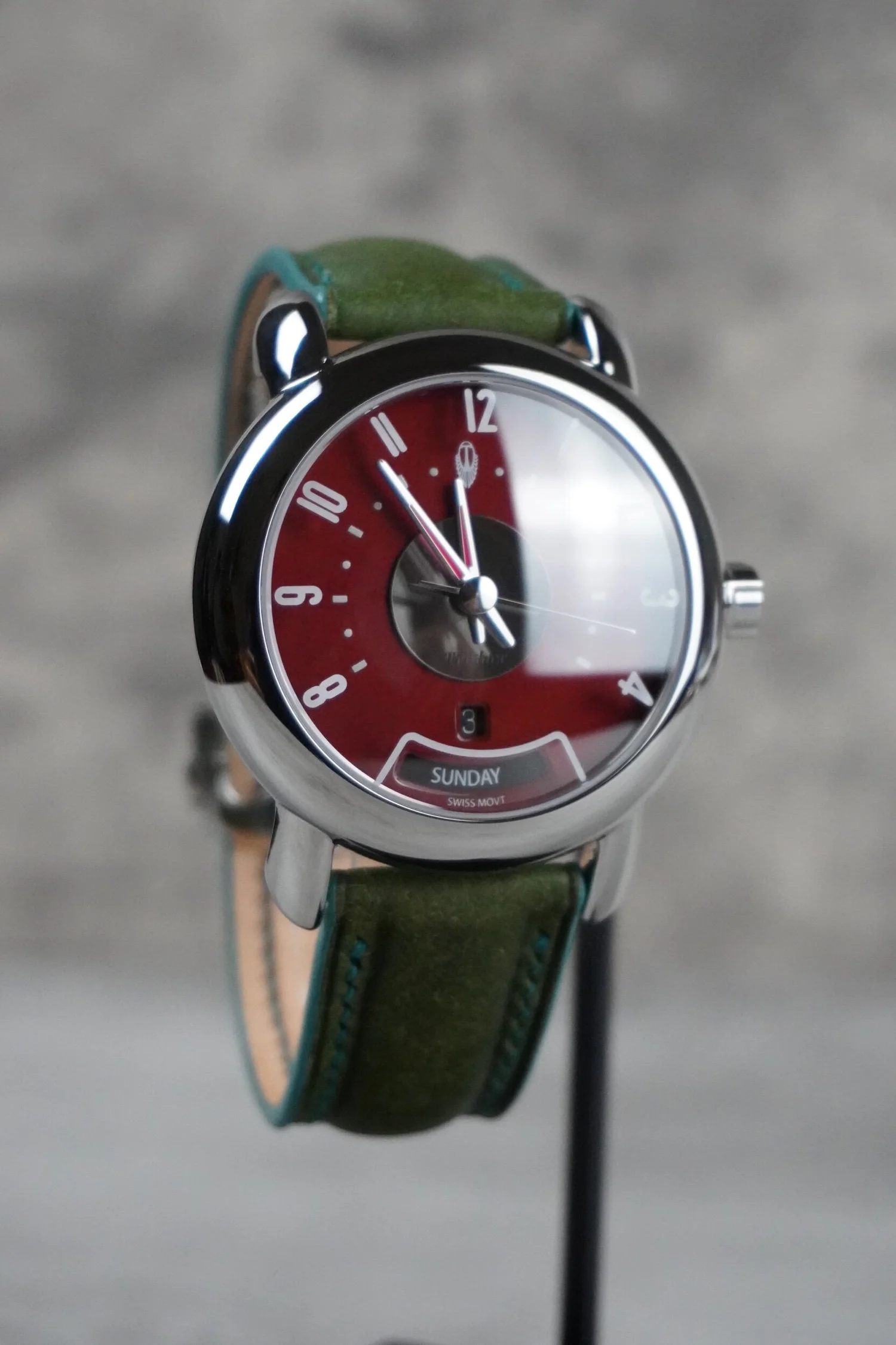 Emerald Green Badalassi Carlo - Pueblo Leather Strap w/ Dark Teal