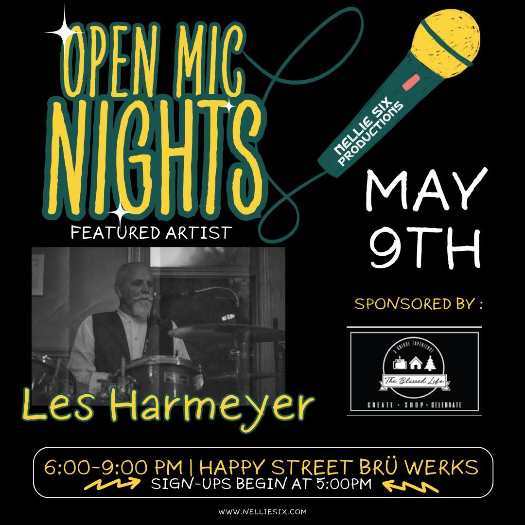 Thank you to everyone who came out to kick-off the Open Mic Season last night! We can't wait to see you again on May 9th with featured artist Les Harmeyer.

May 9th is sponsored by our friends at @theblessedlifemv located at 100 East Ohio Avenue. 

P