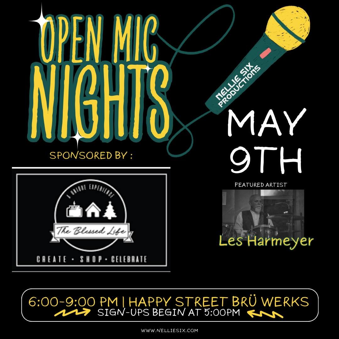 We are already just a week out from the next Nellie Open Mic Night, so we wanted to give a huge Nellie THANK YOU to our May 9th sponsor, @theblessedlifemv! The Blessed Life, located at 100 East Ohio Avenue in Downtown Mount Vernon, is a shopping dest