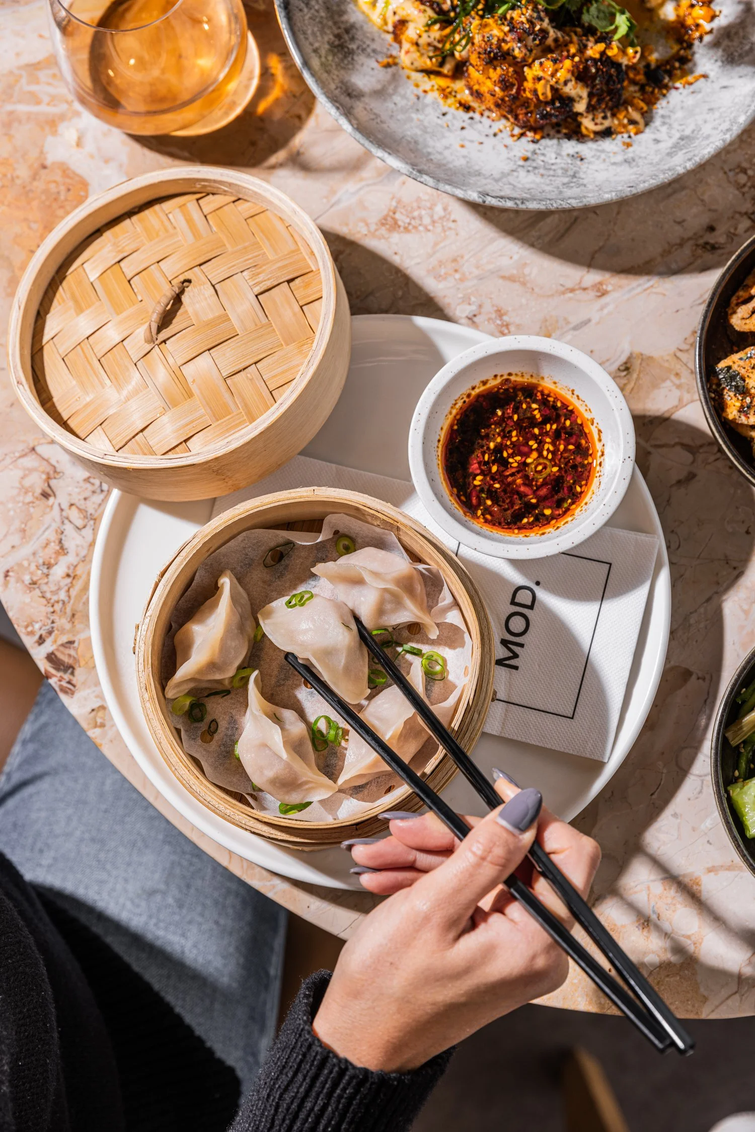 Late‑night dining at MOD