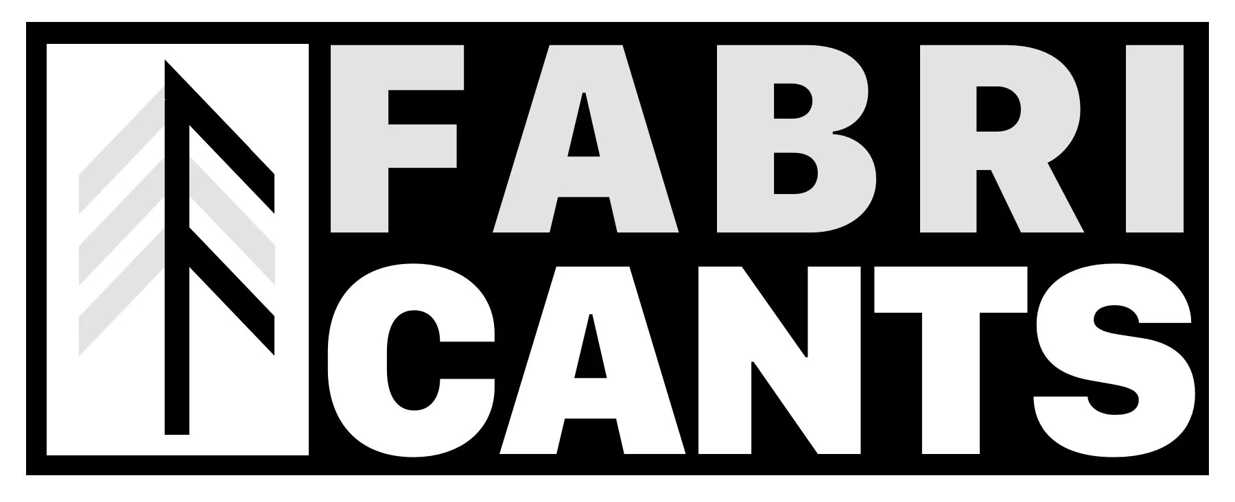 Logo montrant le mot 'FABRICANTS' avec un motif de flèche à gauche.