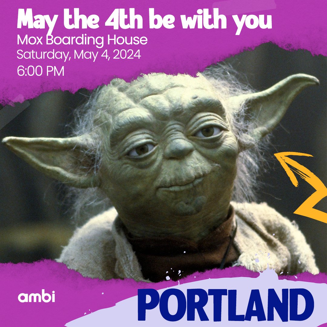 Join #amBiPDX for an out-of-this-world gathering! 🚀 
LINK IN BIO
#pdxlocal #pdxsocialclub #pdxlgbtq #maythe4th #portlandlgbt