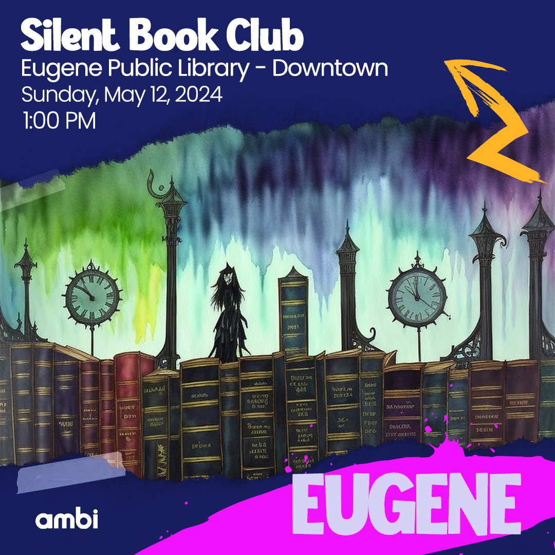 Calling #amBiEUG Bookworms! 🪱 Grab your book and come cozy up ~ then dish all about it! 📚 
LINK IN BIO
#SilentBookClub #bisexual #eugene #goducks #eugeneoregon #eugenepubliclibrary