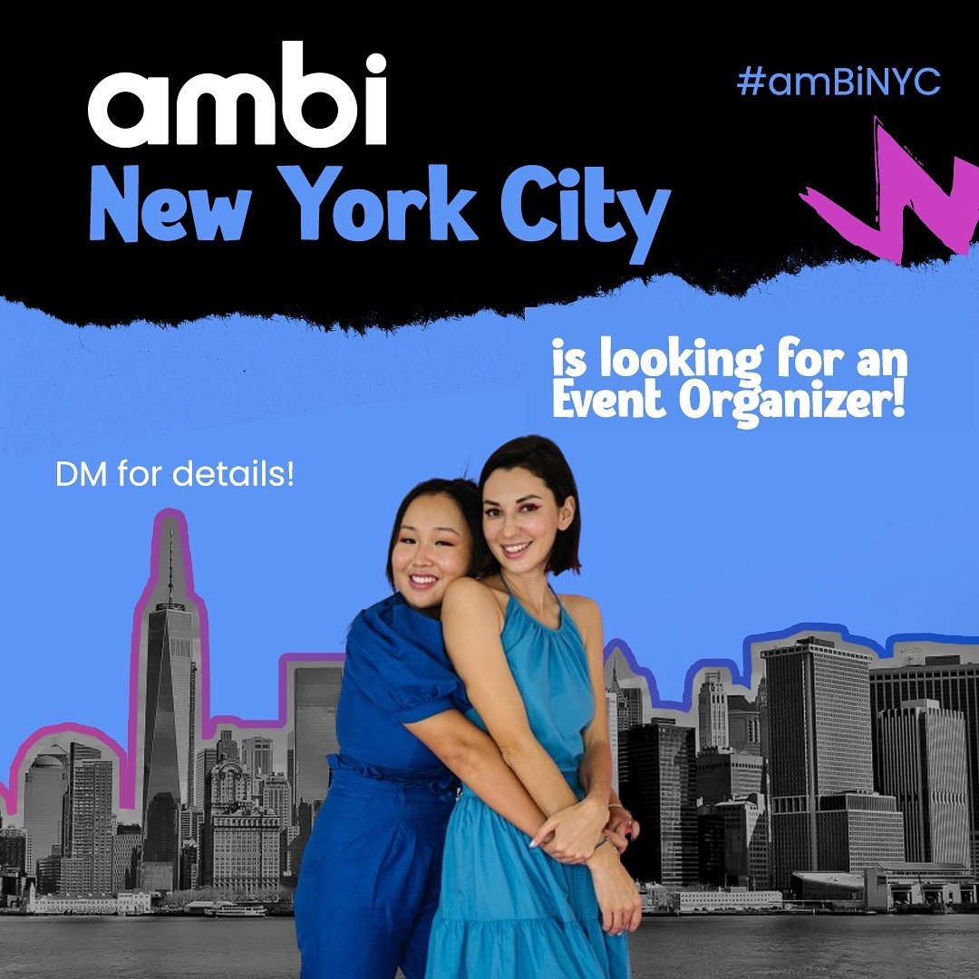 Hey NYC! We&rsquo;re looking for more organizers to help out with adding events to the calendar. Keep the community truckin&rsquo; along. 🥳😎 #amBiNYC DM us.