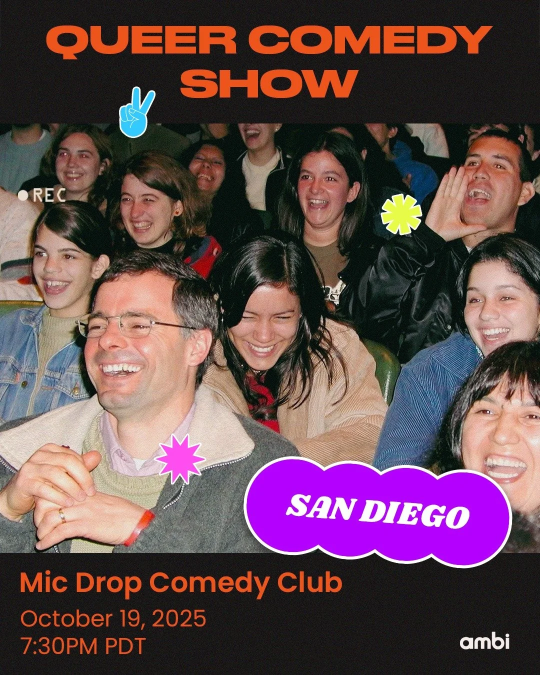 Get your giggle on with amBi San Diego! 😆
RSVP here: https://www.ambi.org/events/queer-comedy-show-oct2025