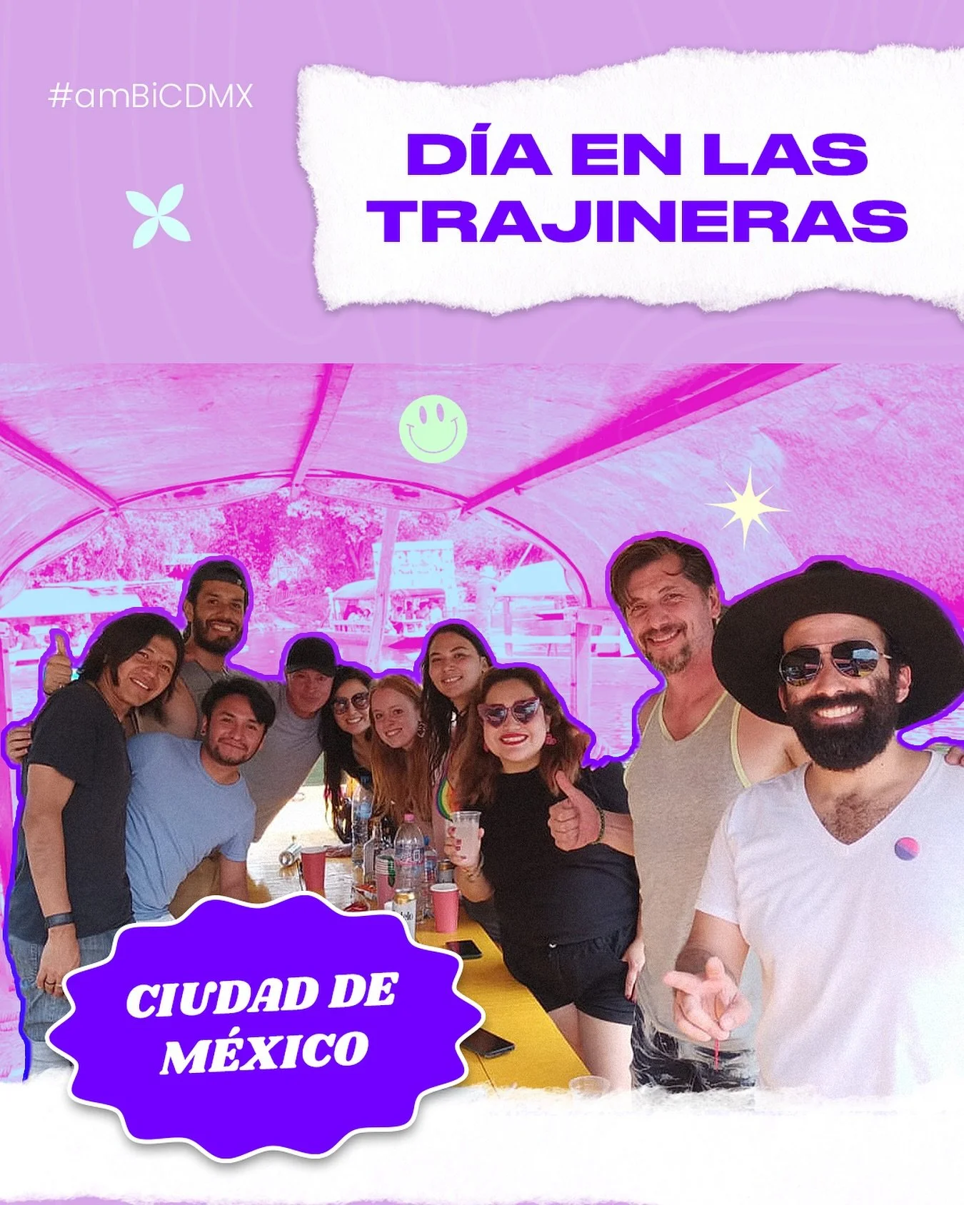 As&iacute; se vivi&oacute; nuestro D&iacute;a en las Trajineras: pura alegr&iacute;a, comunidad y colores. 🌈💜 &iexcl;Gracias por ser parte de este viaje! #amBiCDMX