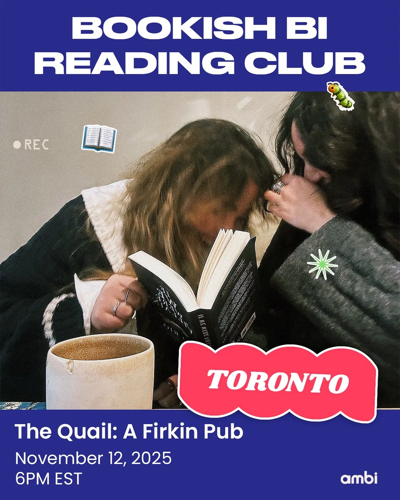 Toronto&rsquo;s bi book lovers unite! Join us for good reads, good company, and good vibes. 📖#amBiTO ✨