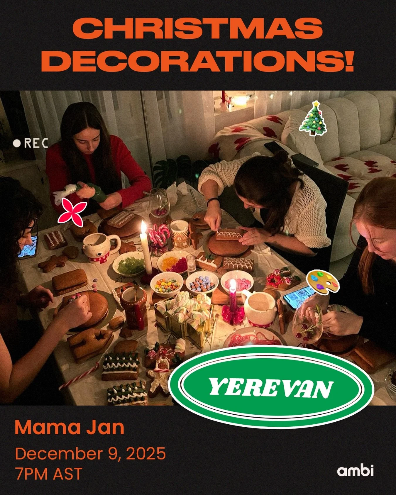 It&rsquo;s time for Yerevan&rsquo;s most festive decorating night of the season! #amBiEVN 🎄Join with the link in our bio!