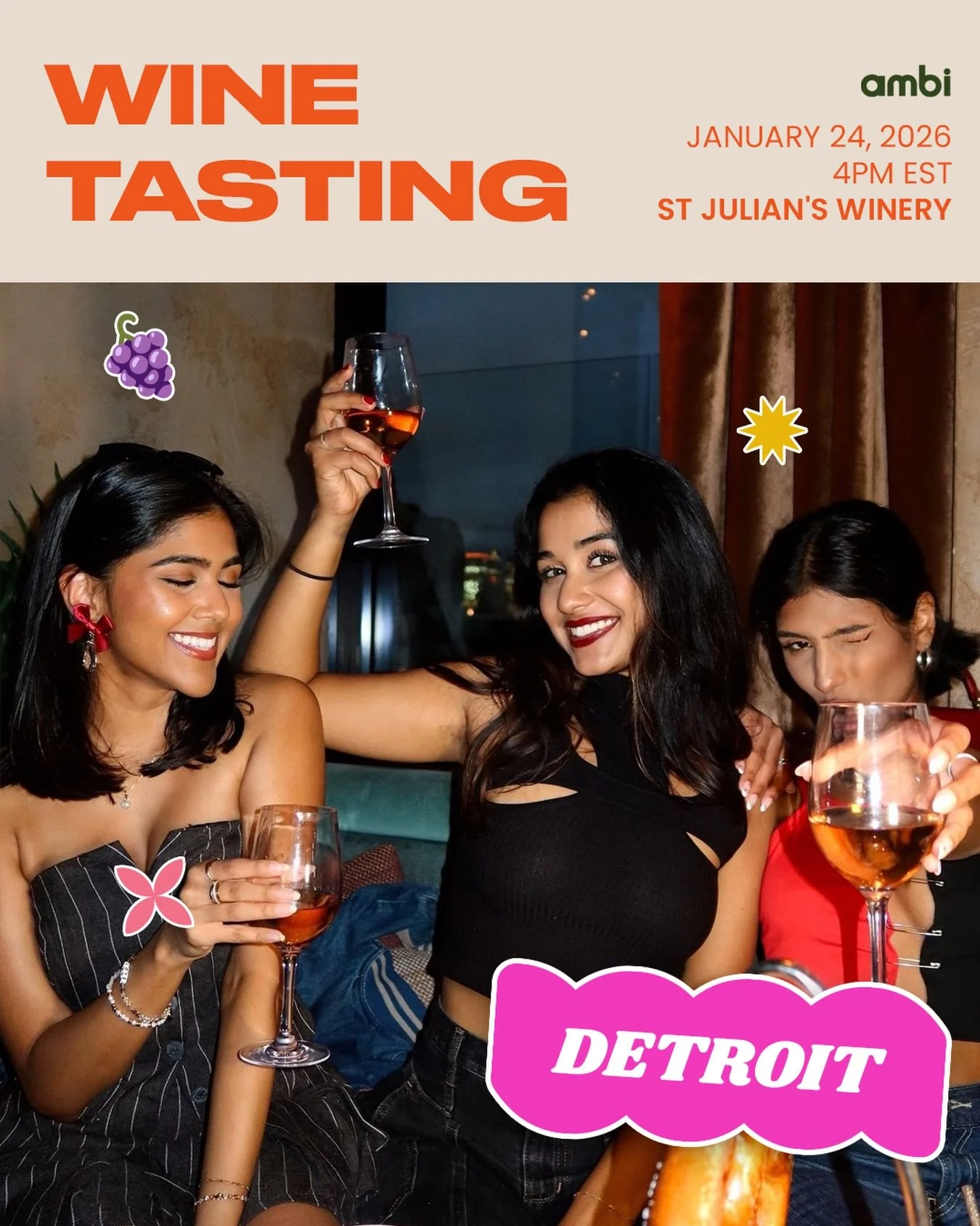 Come join amBi Detroit for a grape time! Join with the link in our bio. #amBiDTW