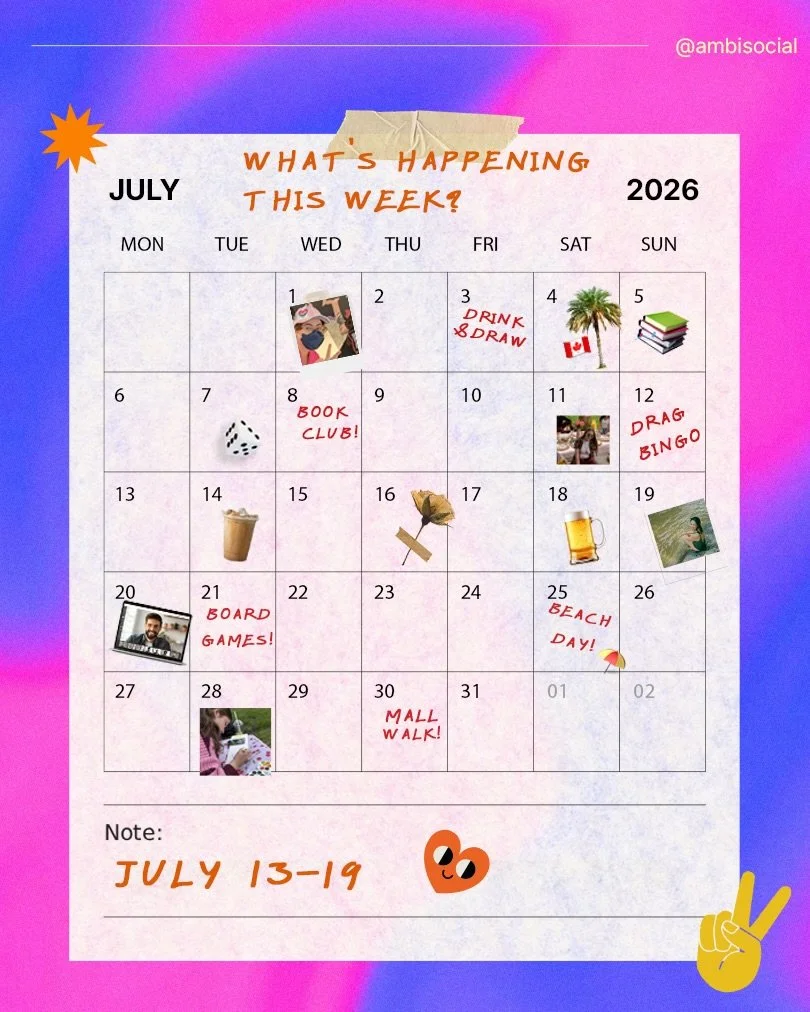 Your social battery called&hellip; it&rsquo;s ready. ⚡ Peek at what&rsquo;s on the calendar for July 13 to 19!