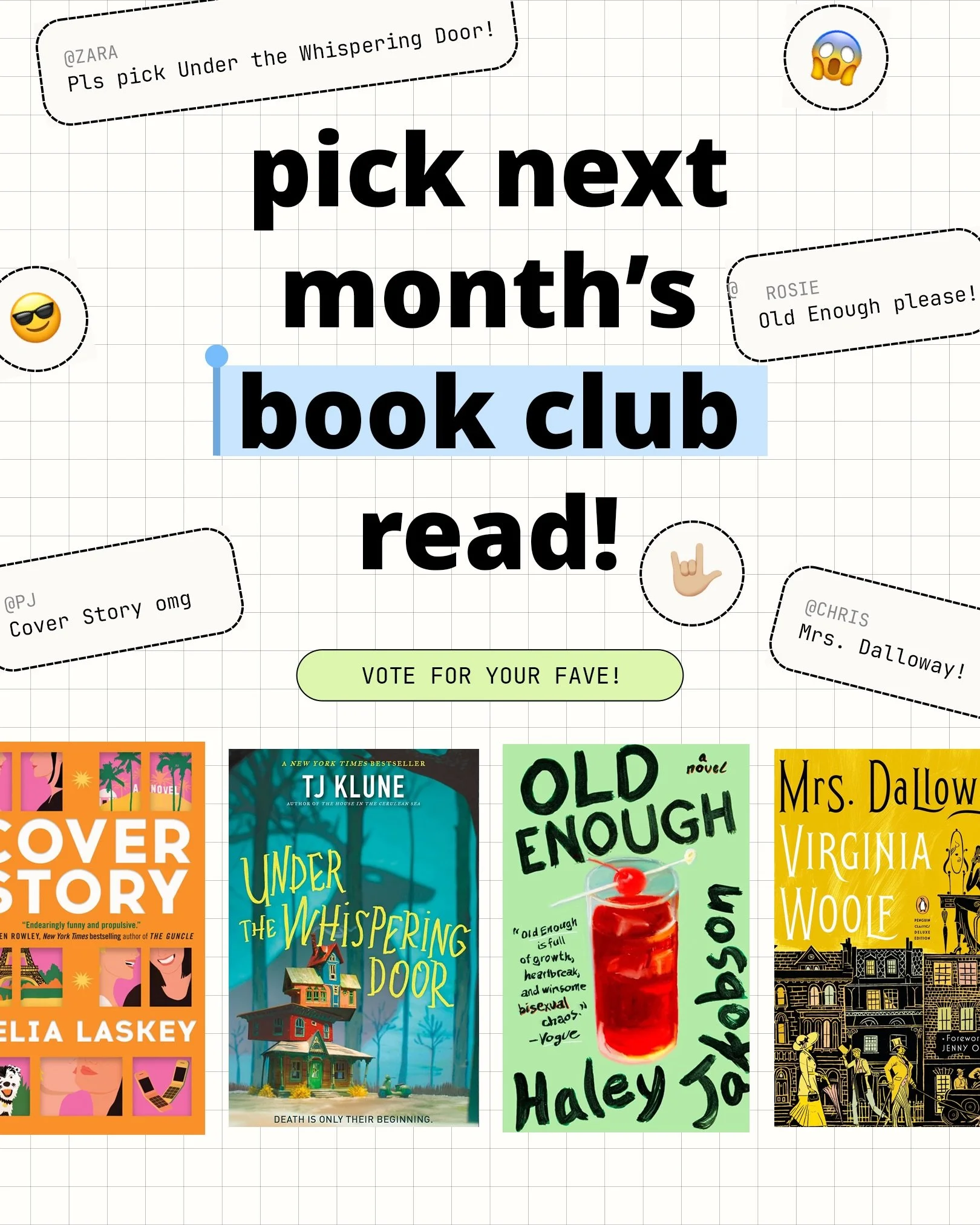 Before we turn the page, we need your pick. 📖 Meet the contenders, then head to our IG Stories to vote!