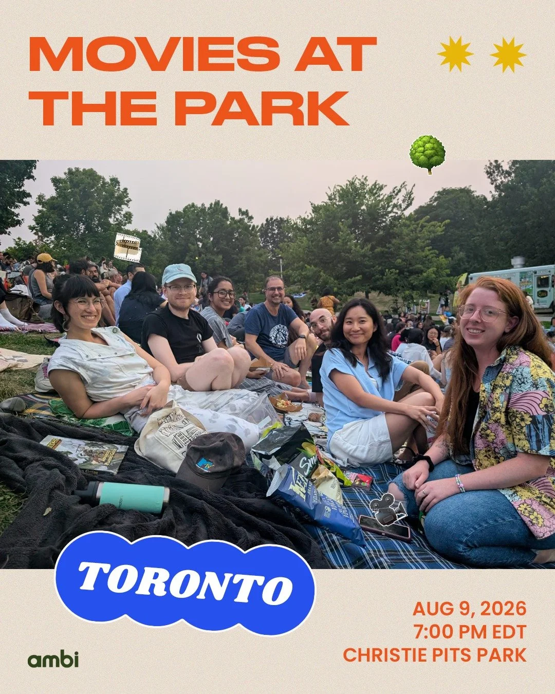 Take it easy and hang with your fellow amBi Toronto homies.