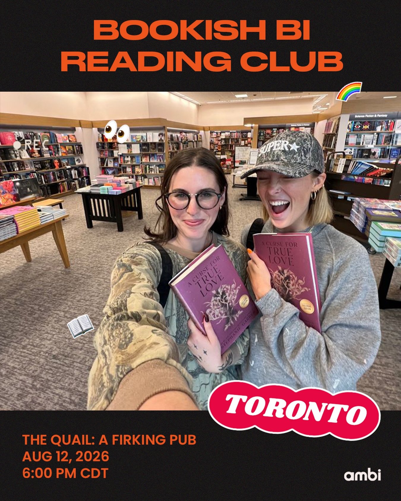 All good things start with B: Books, bisexuals, bread... Get all three with the bookish bi reading club! #amBiTO