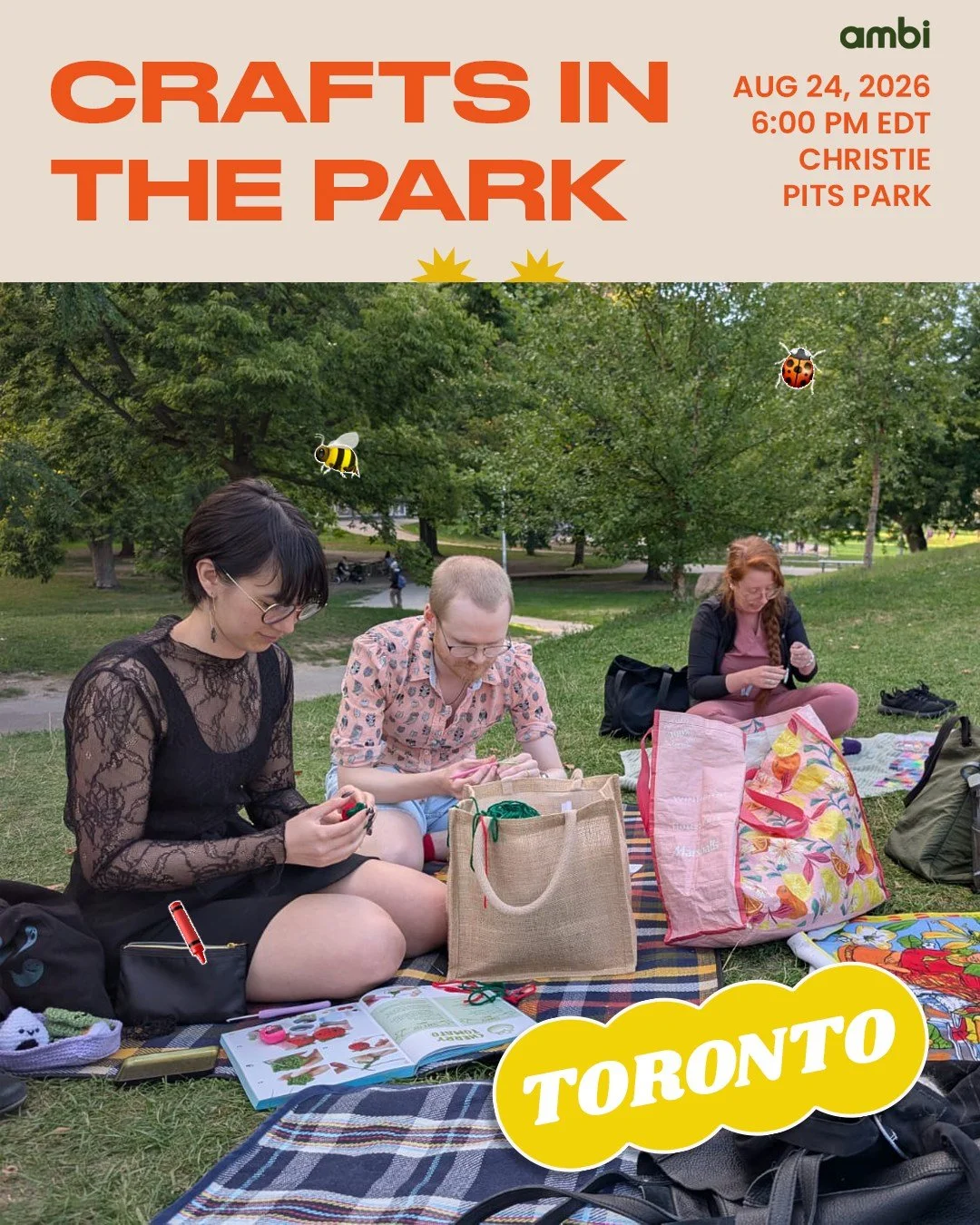 amBi Toronto is getting their craft on! Get your stitch together and meet us there.