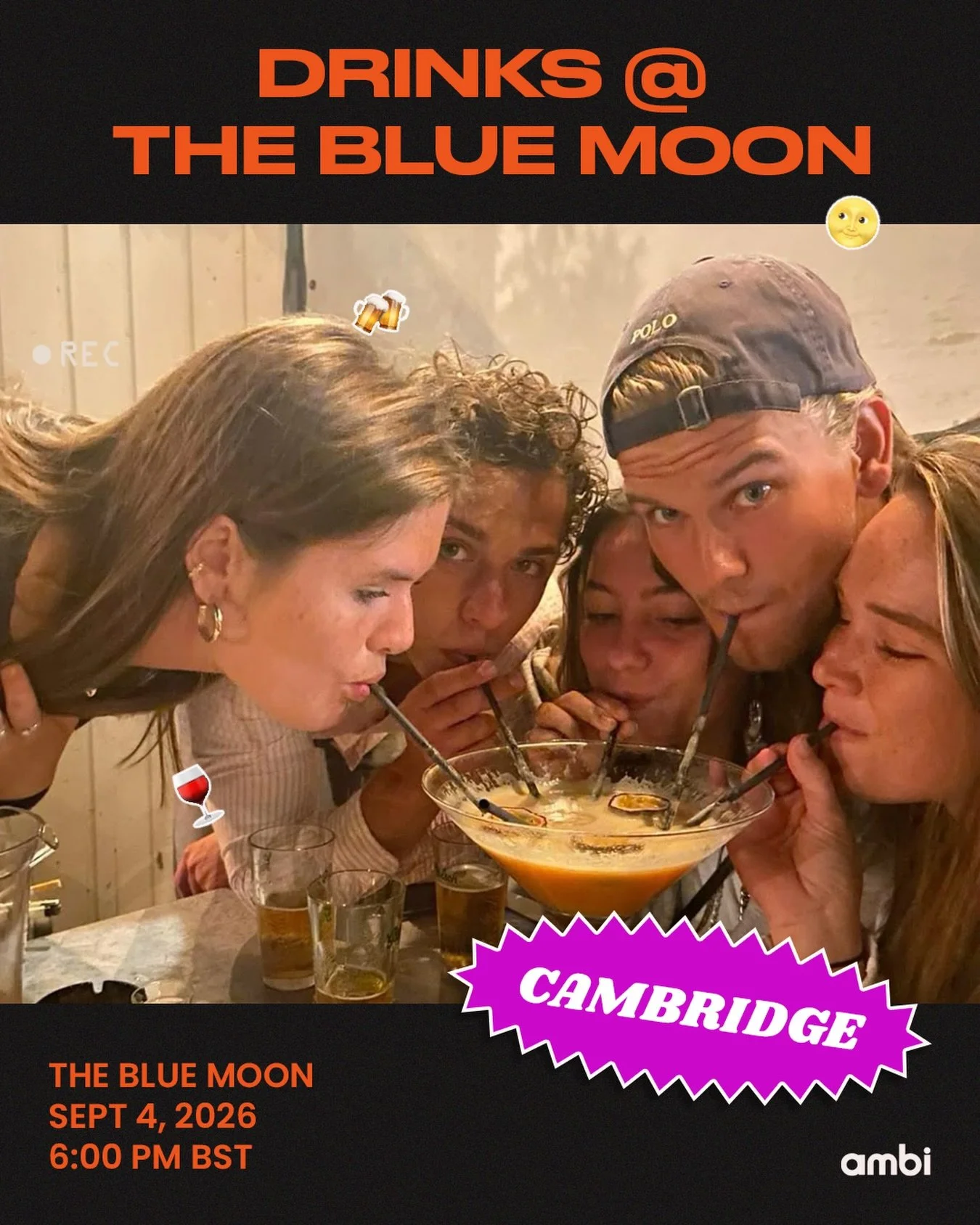 Grab a drink with the bis of Cambridge!