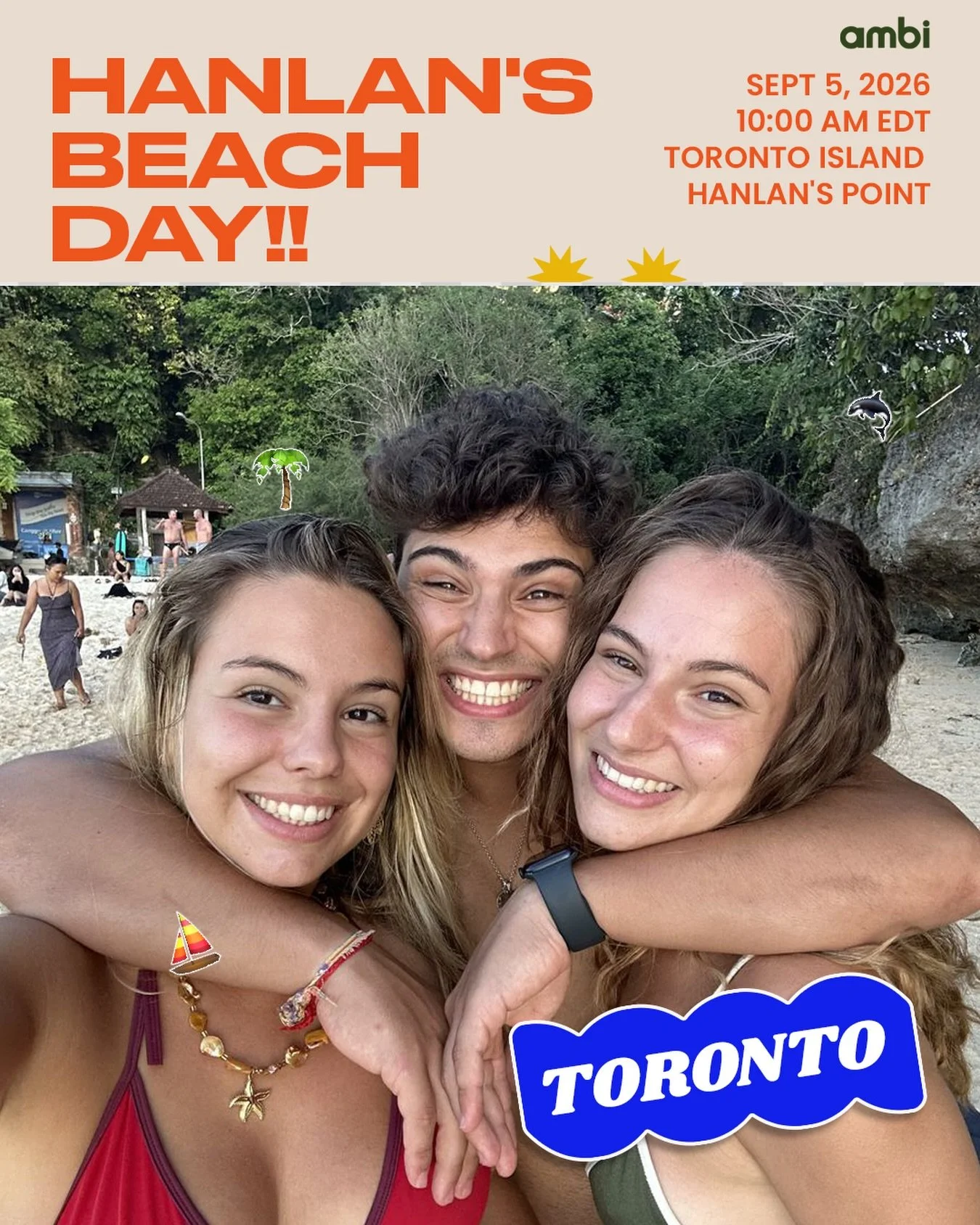 amBi Toronto is hitting the water while the weather is still good! Join these beachy bis in the breeze. #amBiTO