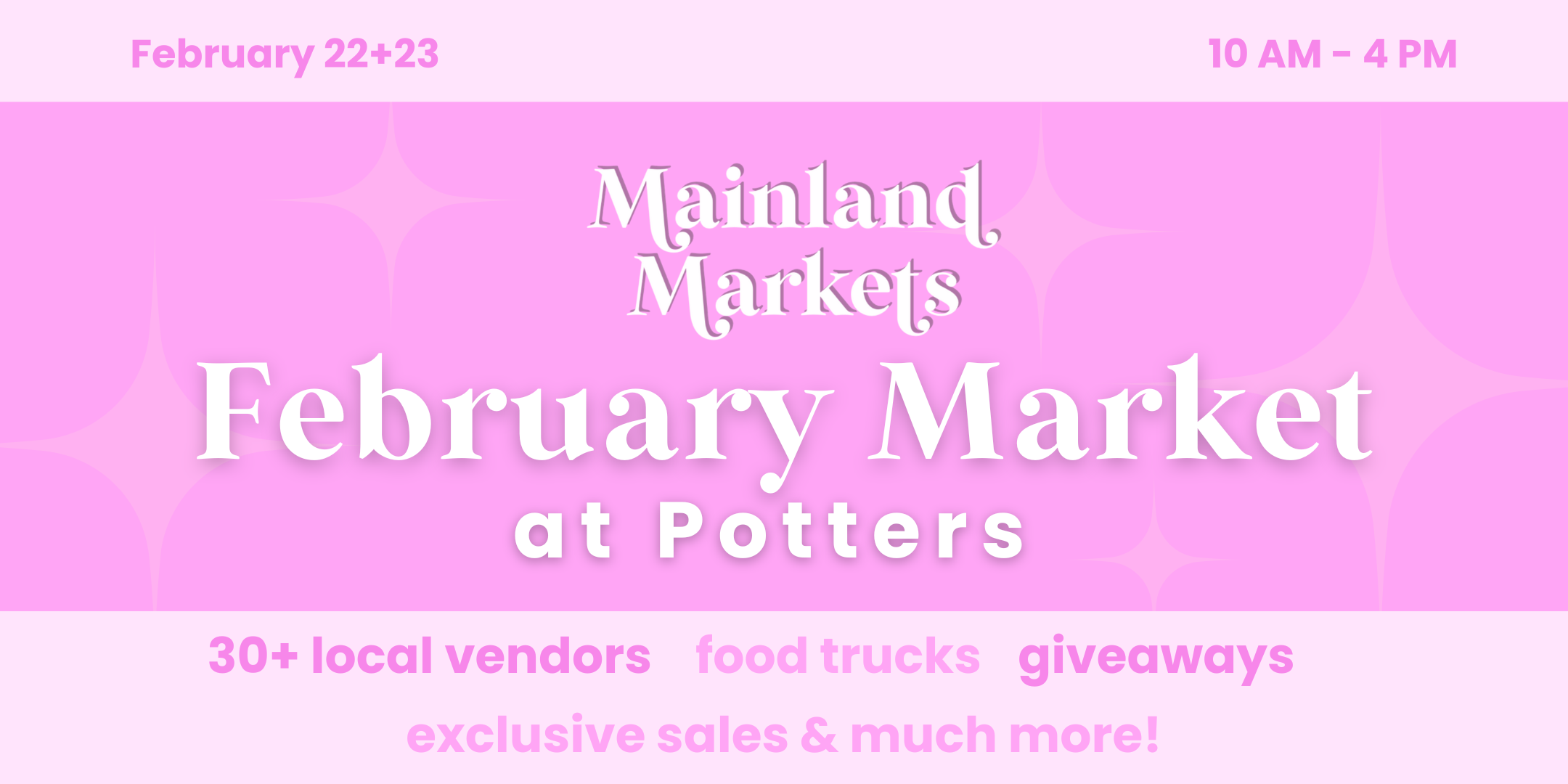 February Market - Potters Grand Re-Opening!