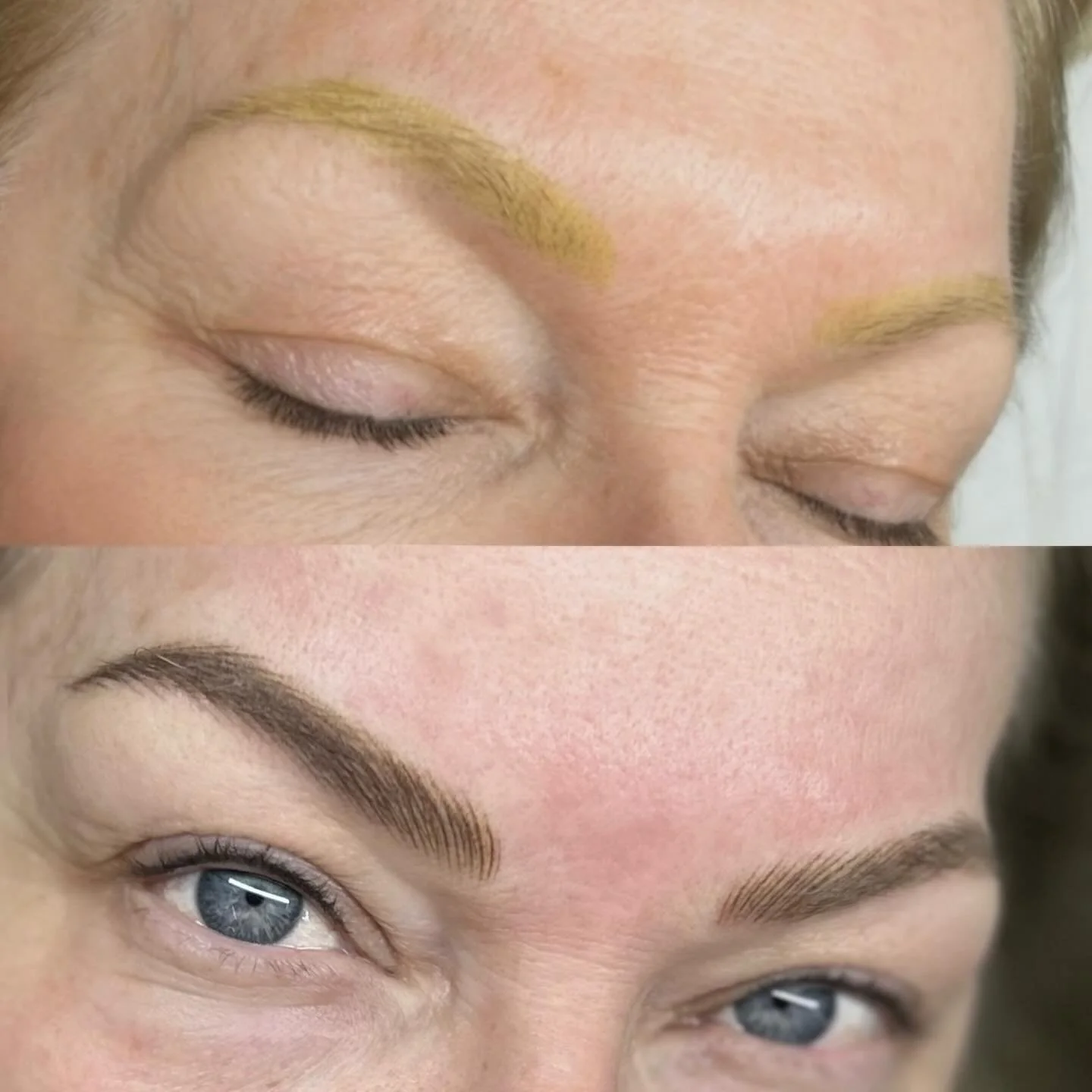 When laser leaves your old microblading looking yellow, I can help 💫