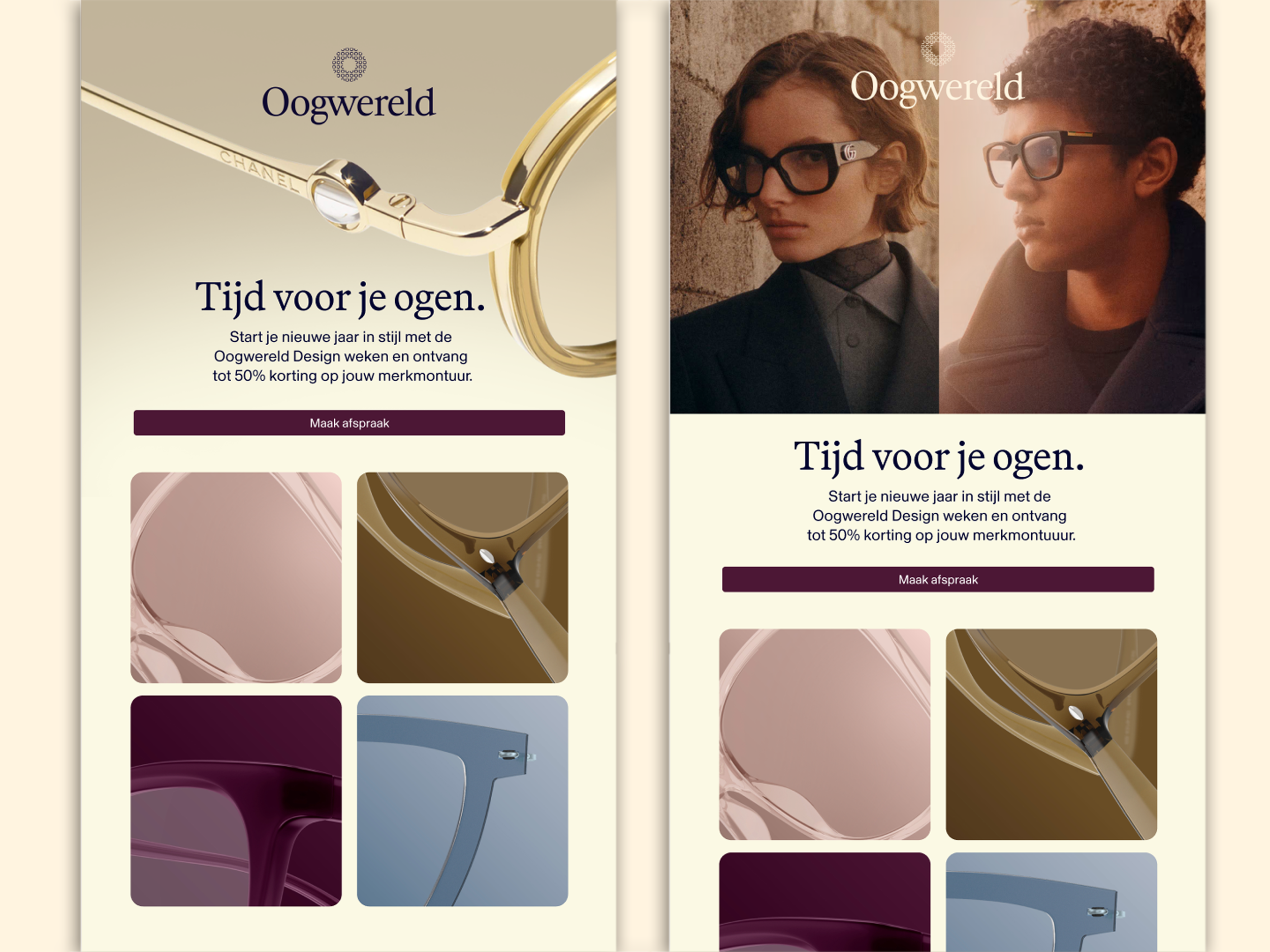 concept, ontwerp & vormgeving Oogwereld Campagne