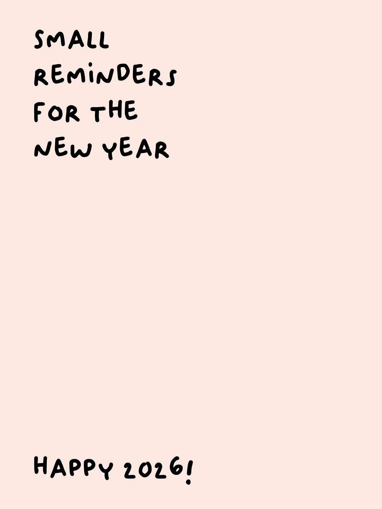 Small reminders for the new year ✨
Here&rsquo;s to a year of doing less out of pressure, and more out of intention. Happy 2026! 🤍

#2026 #newyear #quotes #motivation #discipline #newresolutions