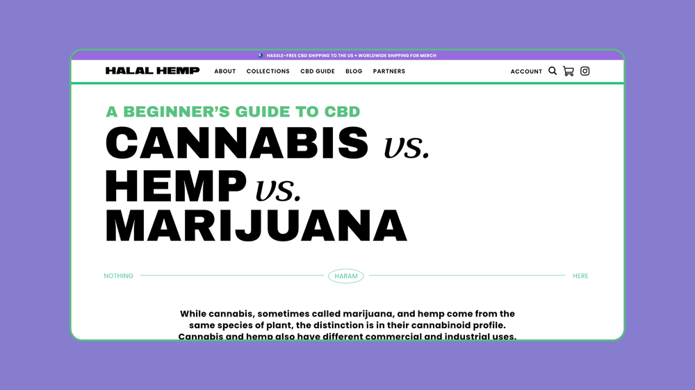 Halal Hemp — unkoated