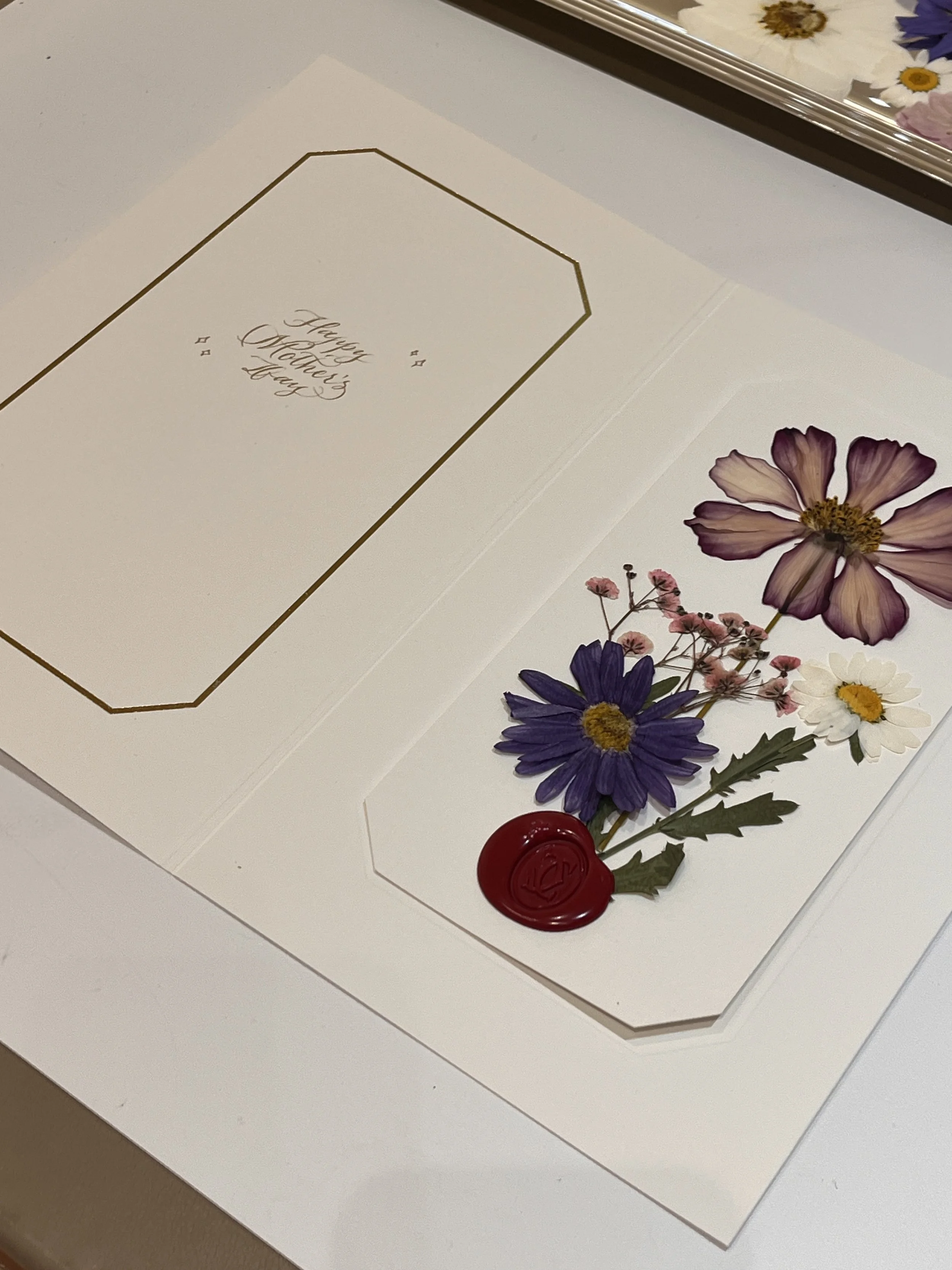pressed-flower-card-cartier-mothers-day-activation-calligraphy-kristie-perth-australia