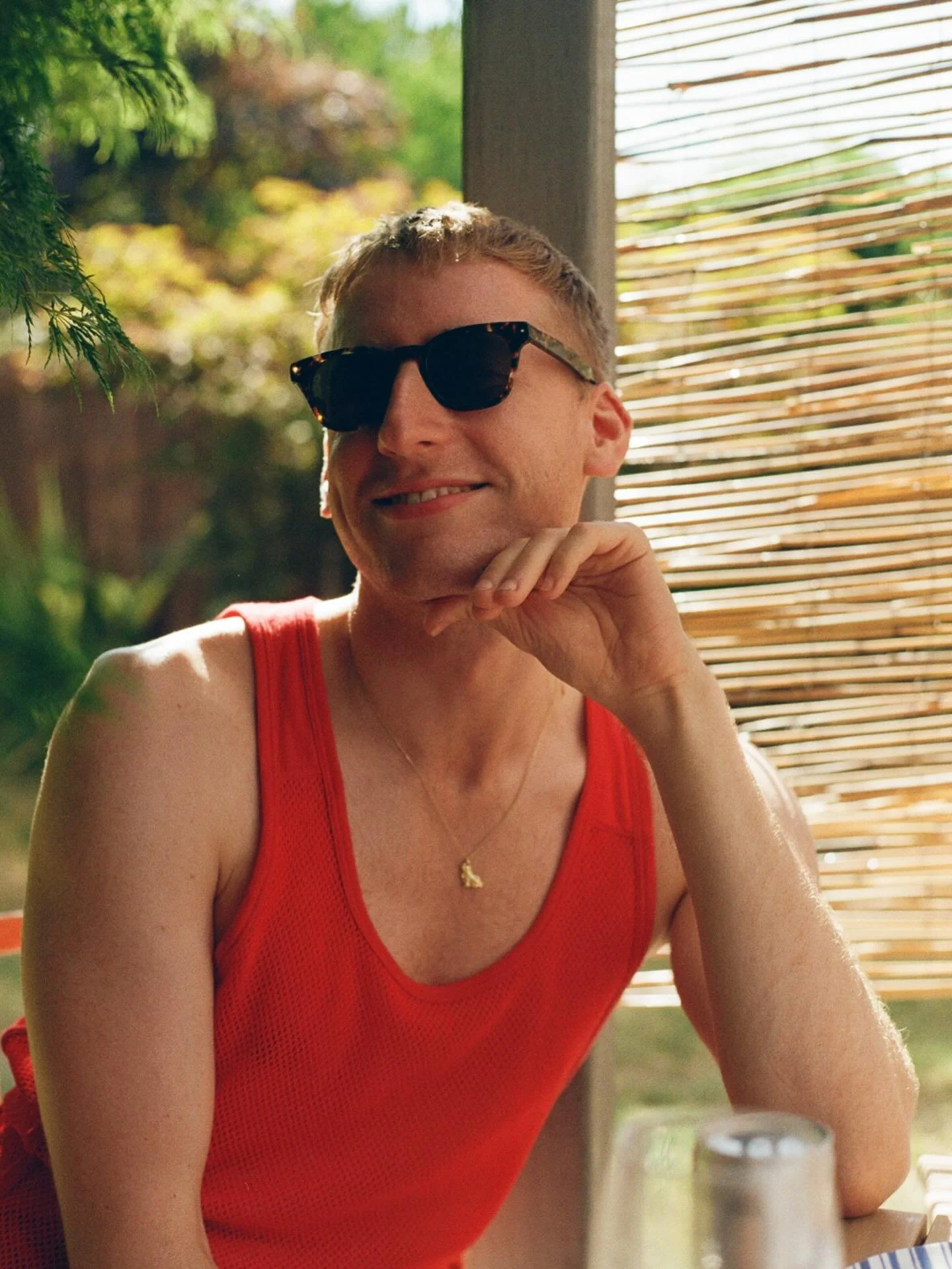 559. &ldquo;I have to do a quick change.&rdquo; My best friend, Ed serving two strong looks | Twickenham, London developed by @bayeux_ltd 
.
.
.
#someoneimettoday #filmphoto #filmphotography #portrait #filmportrait