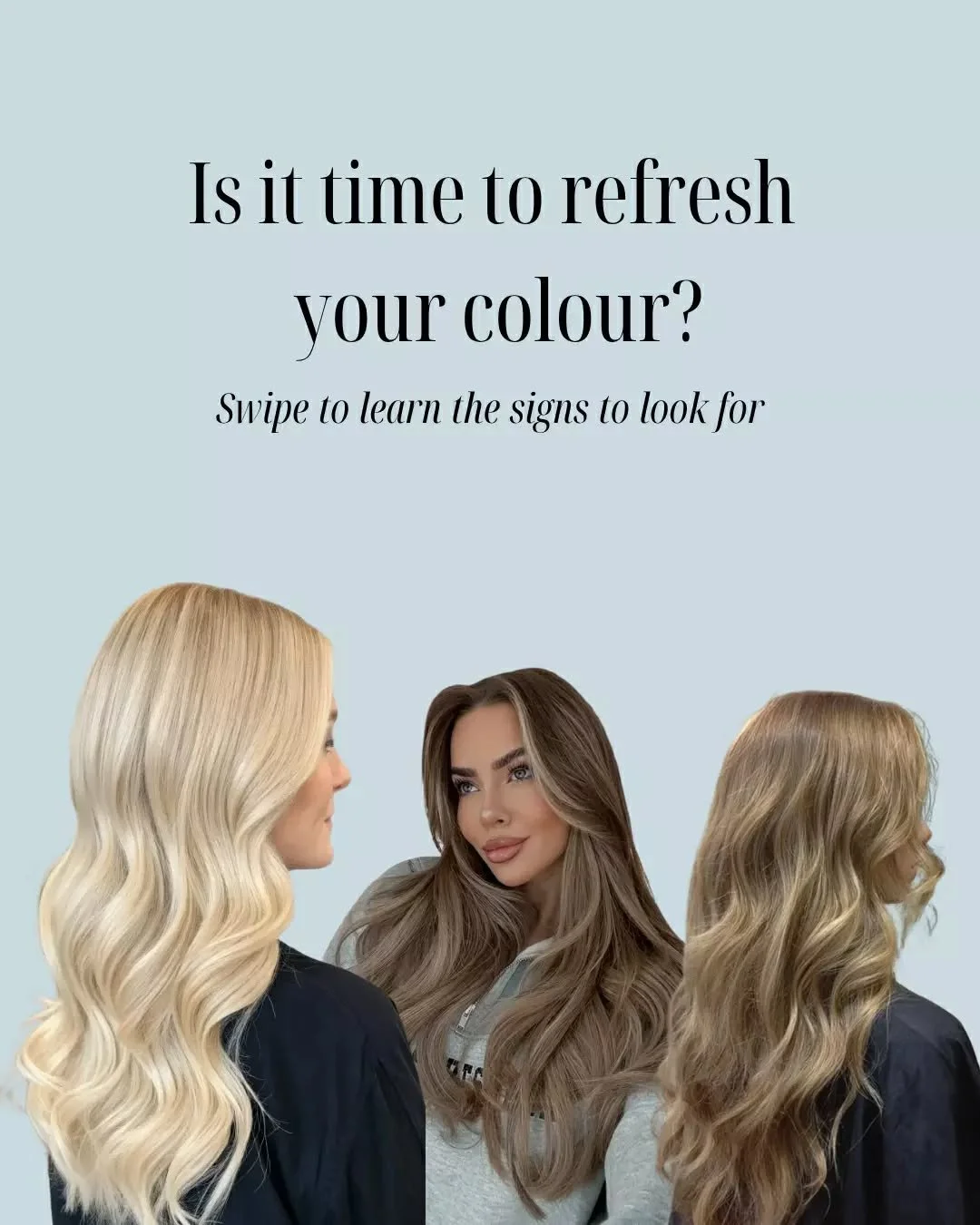 Not sure if it&rsquo;s time to refresh your colour?
Here&rsquo;s how to tell, before it starts feeling flat or faded. 🤍