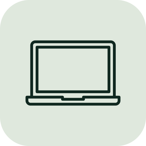 Icon of a laptop computer.