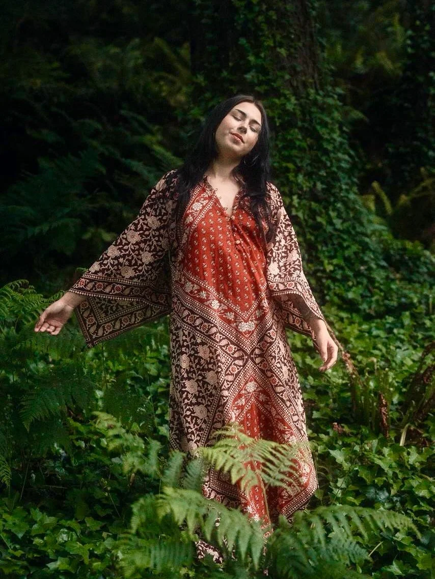 The wait is almost over 🌹 our sweet JONI Kaftans are arriving from India this week and all PRE-ORDERS will be dispatched asap 💌 I am so in love with this design. The colour is so perfect for autumn 🍂 Thank you all so much for your support &amp; pa