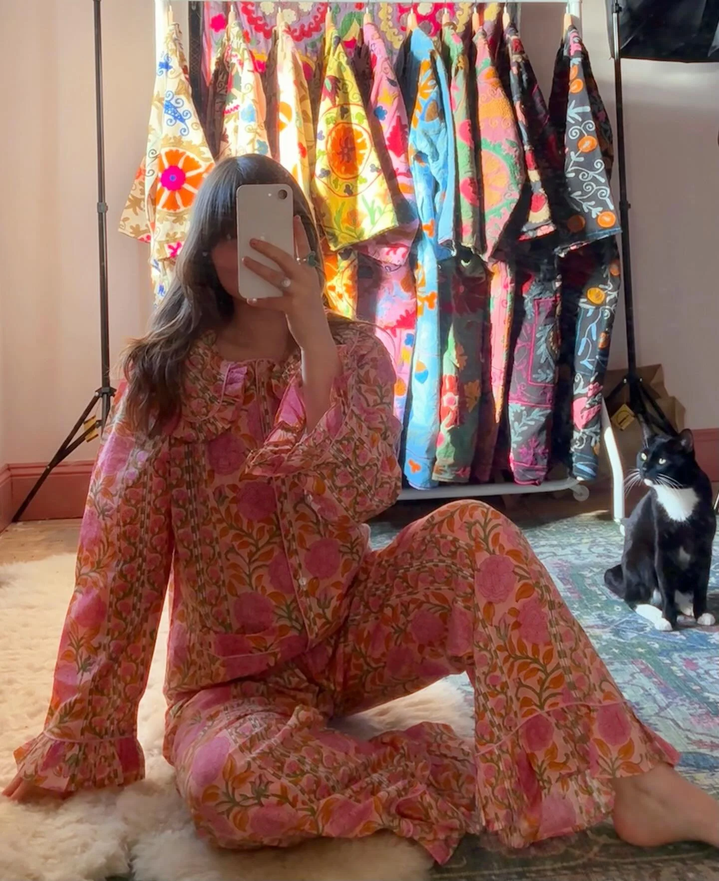 🌸 PEONY - Selfcare Loungewear 🌸 beautiful new floral print in baby pink available now 🌷🌷🌷

100% Cotton
Hand Block Printed
Naturally Dyed
Comes with Gift Bag 💝
ONE SIZE
&pound;50 GBP
Worldwide Shipping 
@seventies.soul 

✨10% off your first orde