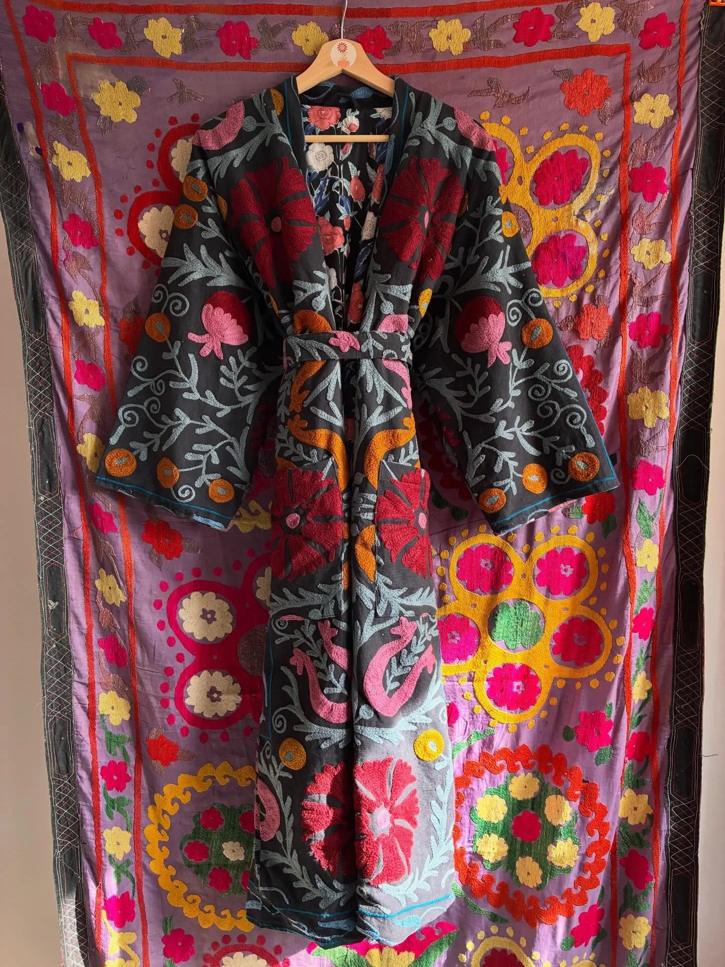 Completely BLOWN AWAY at the response to our  Suzani Embroidered Rainbow Robes ~ we&rsquo;ve only got ONE left 🌈 wow you guys are the best - thank you so much!!! 

Let me know what colours you&rsquo;d like to see in our next collection 🪡👘

www.sev